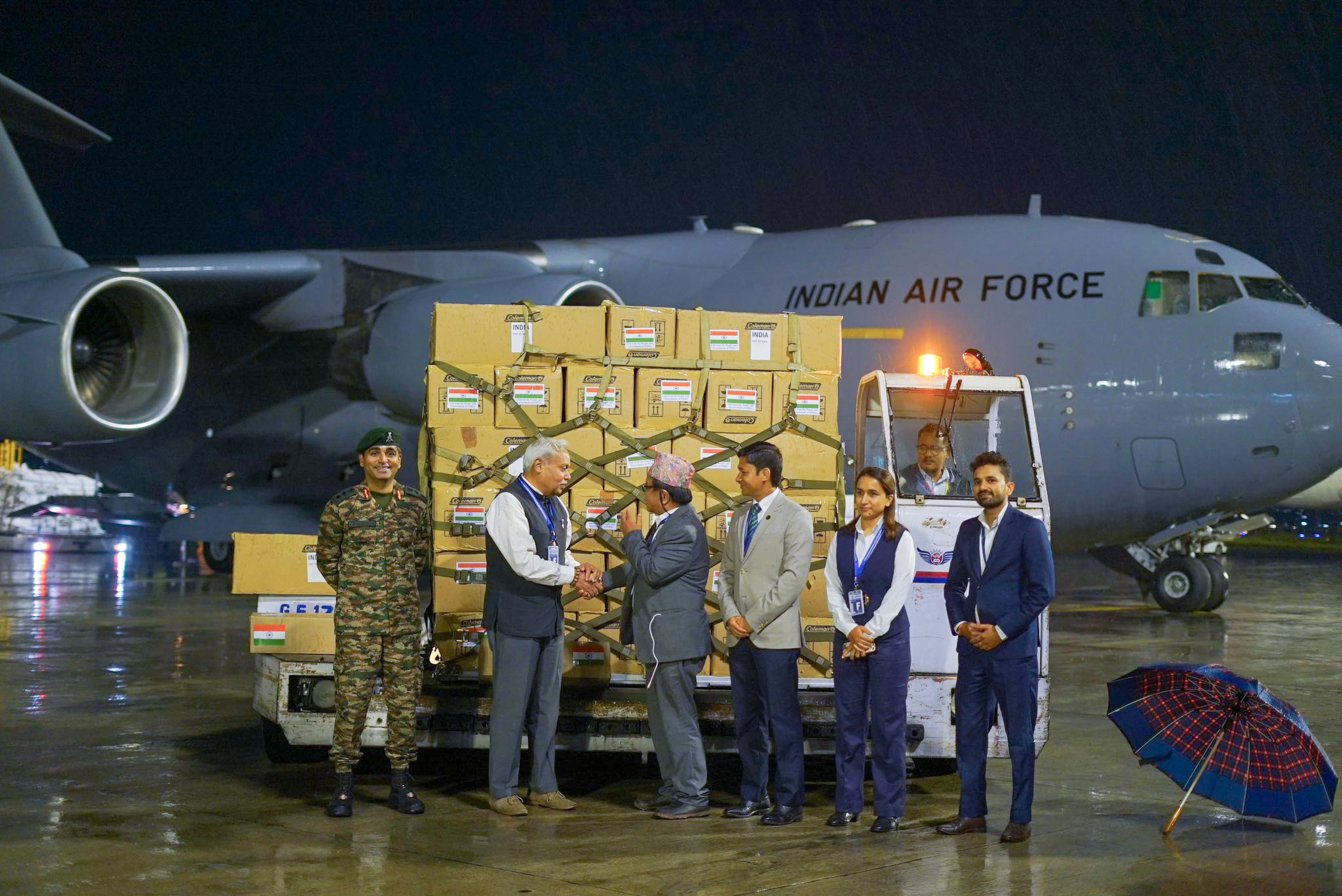 Eighth Indian Relief Flight Reaches Nepal #Gallery Eighth Indian Relief Flight Reaches Nepal #Gallery