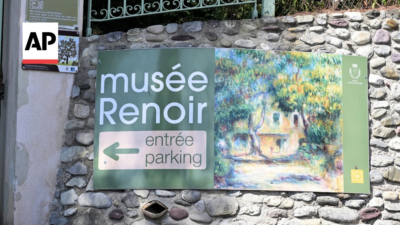 Thieves steal valuable Renoir paintings from French Riviera museum (Video)