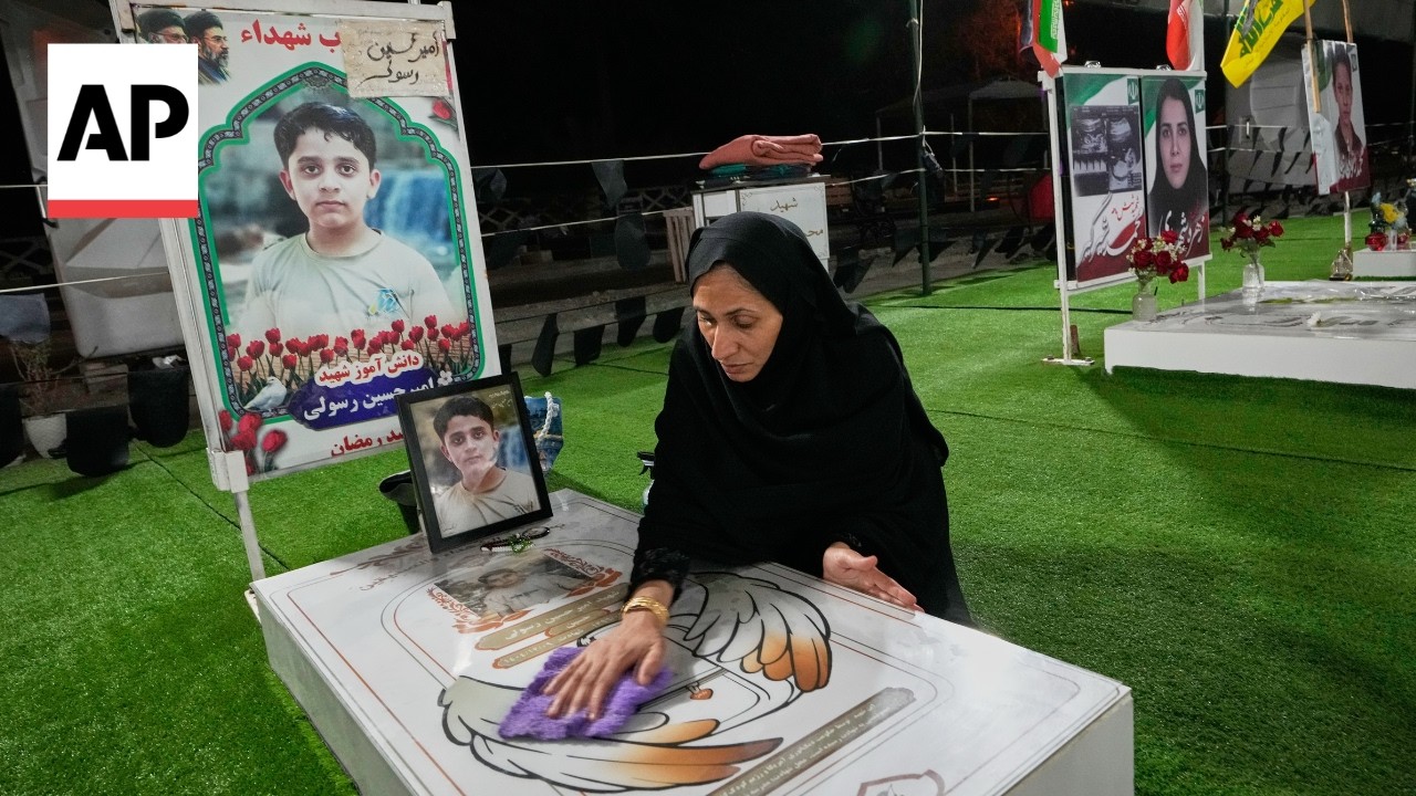 Iranian families grieve at school where US strike killed dozens of children (Video) Iranian families grieve at school where US strike killed dozens of children (Video)