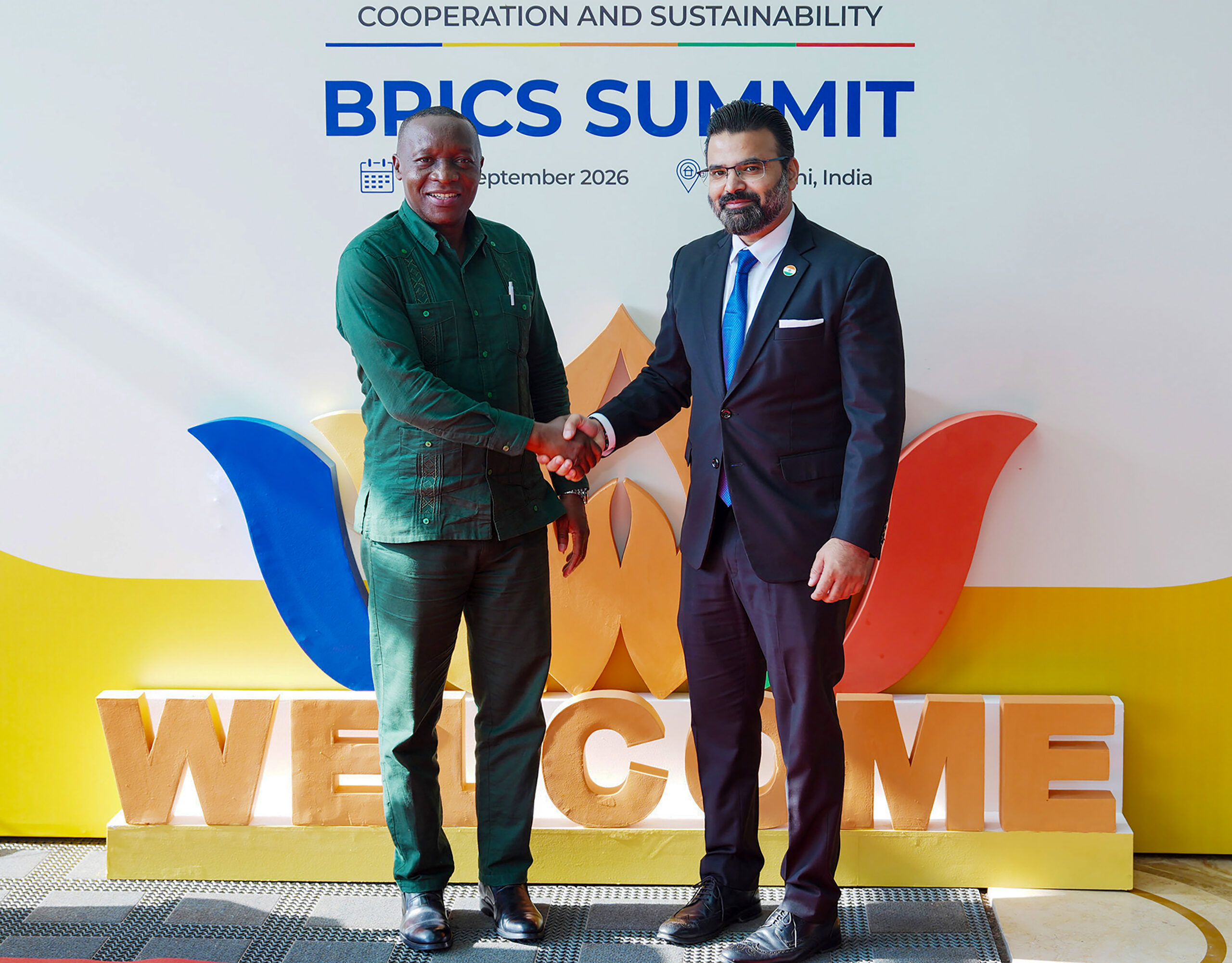 New Delhi: Foreign Delegates Arrive for BRICS Summit #Gallery New Delhi: Foreign Delegates Arrive for BRICS Summit #Gallery