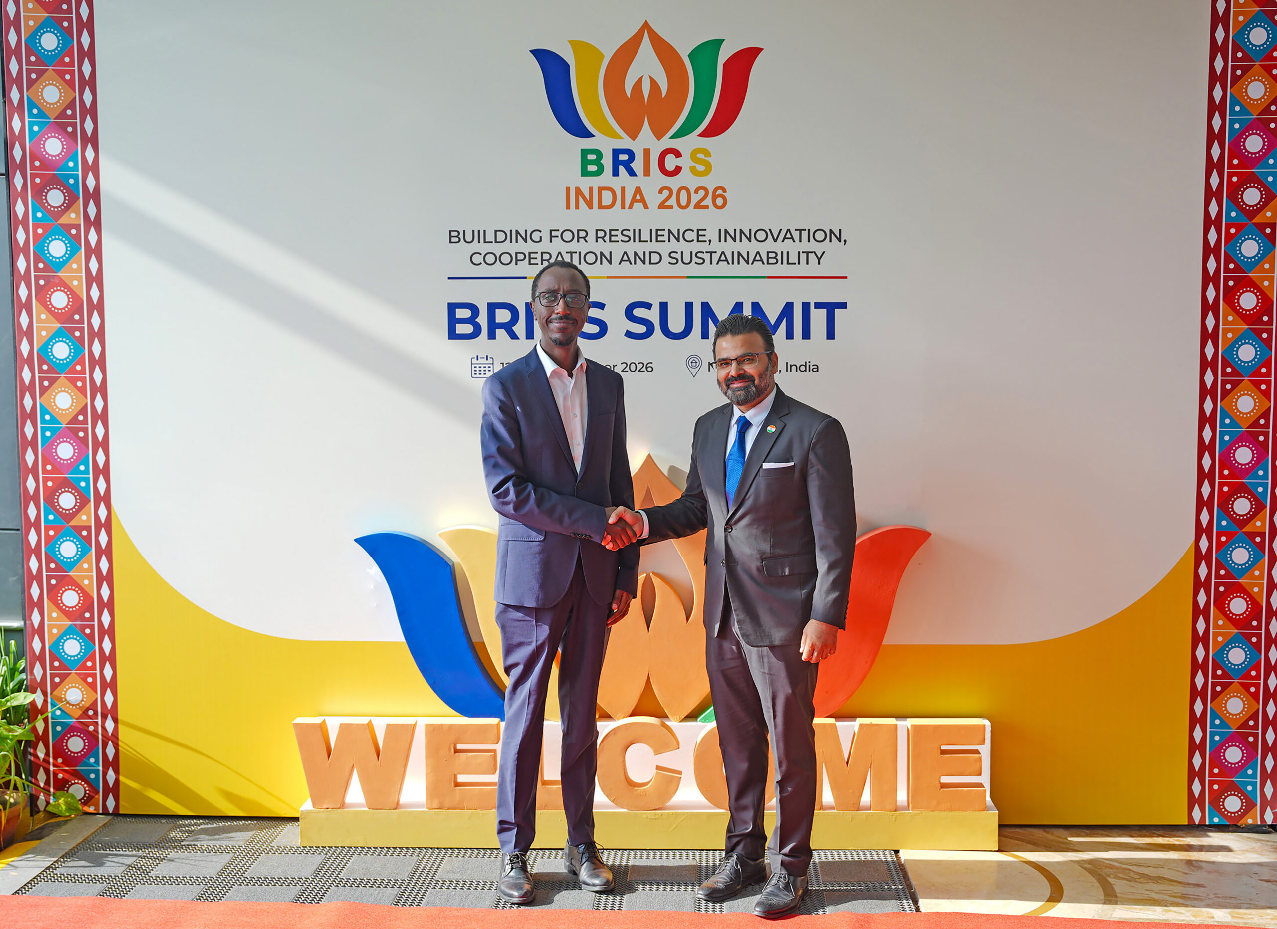 New Delhi: Foreign Delegates Arrive for BRICS Summit #Gallery New Delhi: Foreign Delegates Arrive for BRICS Summit #Gallery