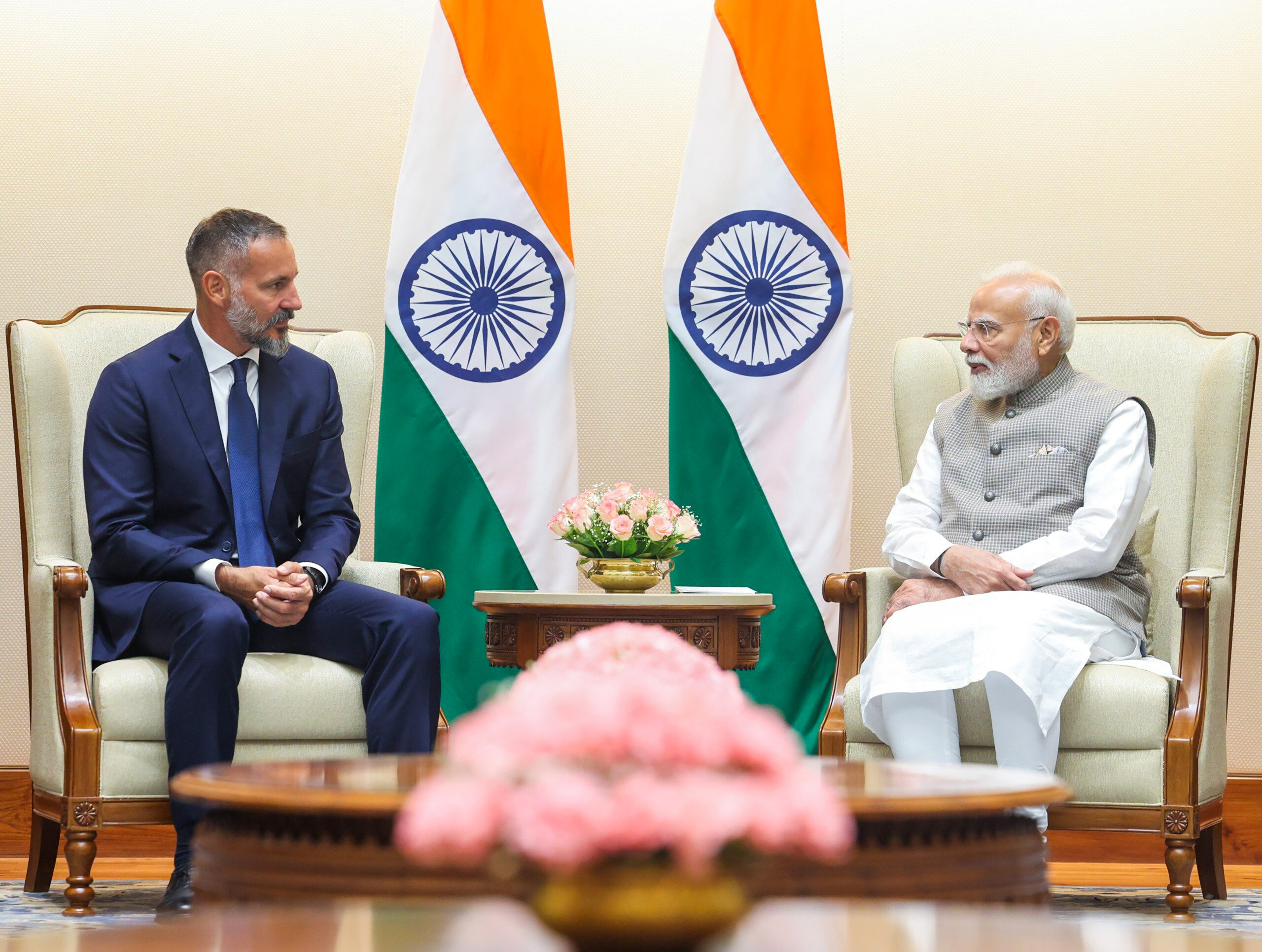 New Delhi: PM Modi Meets Prince Rahim Aga Khan V #Gallery New Delhi: PM Modi Meets Prince Rahim Aga Khan V #Gallery