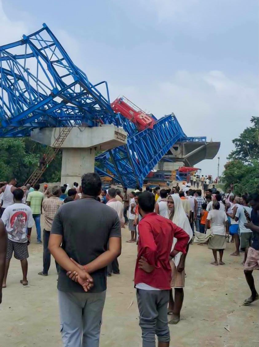 Vaishali: Under Construction Bridge Collapse #Gallery Vaishali: Under Construction Bridge Collapse #Gallery