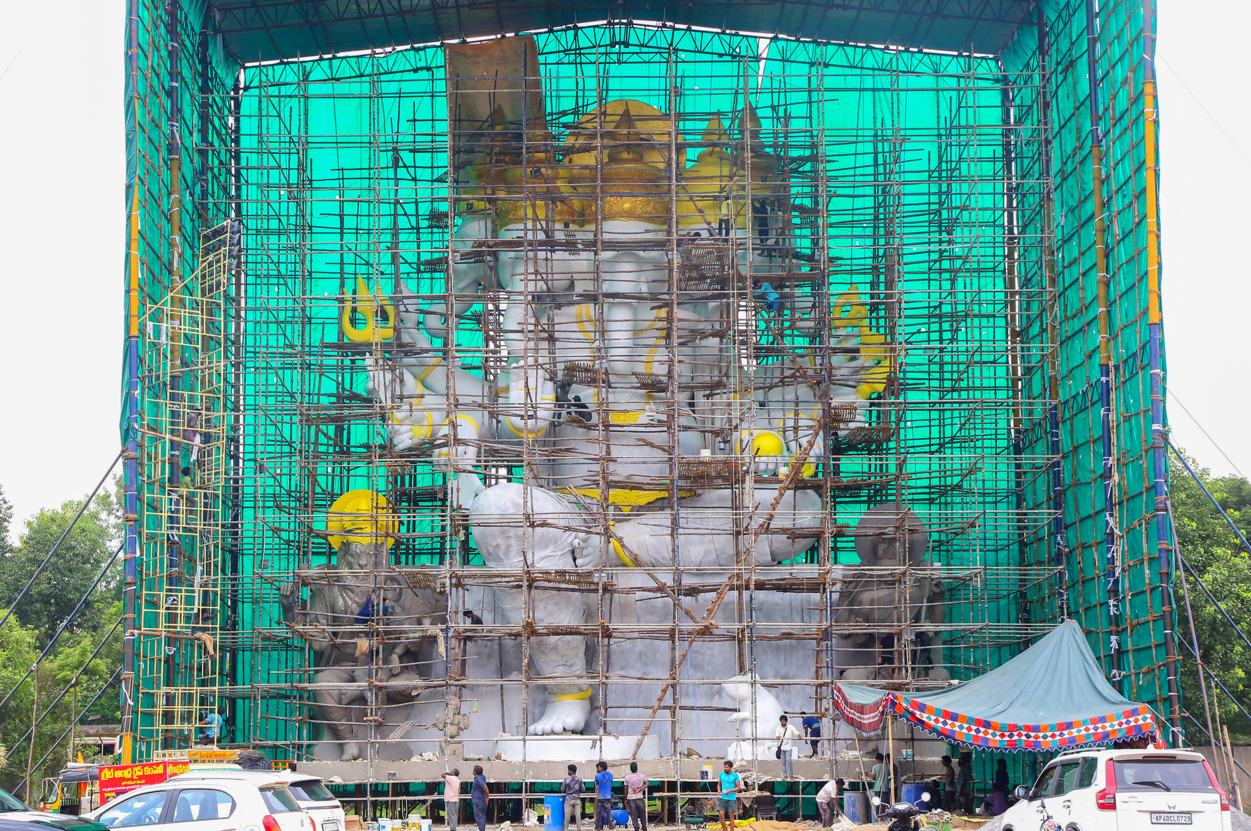Vijayawada: 72 Feet Ganesh Idol #Gallery Vijayawada: 72 Feet Ganesh Idol #Gallery