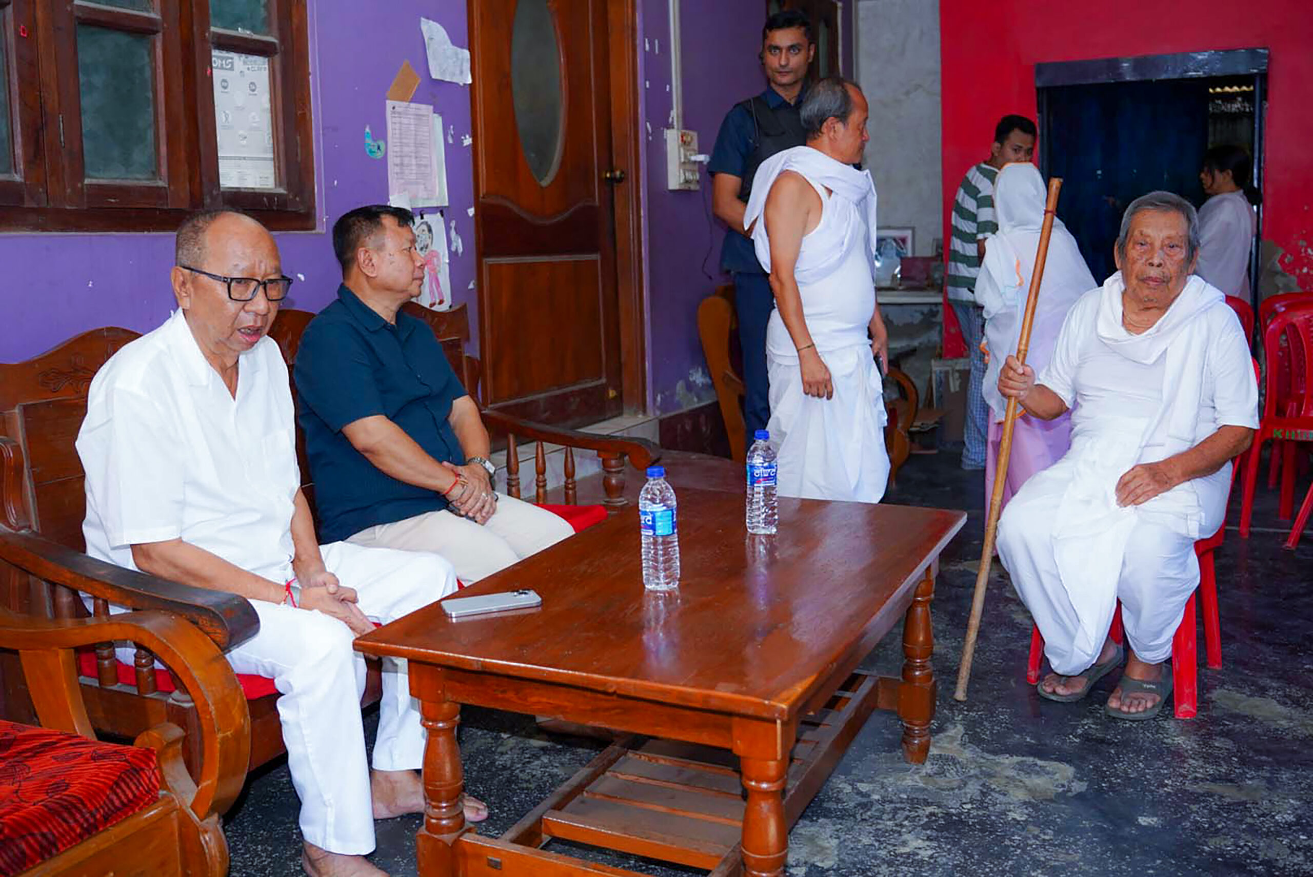 Imphal: CM Khemchand Singh Visits Residence of Late Musician #Gallery Imphal: CM Khemchand Singh Visits Residence of Late Musician #Gallery