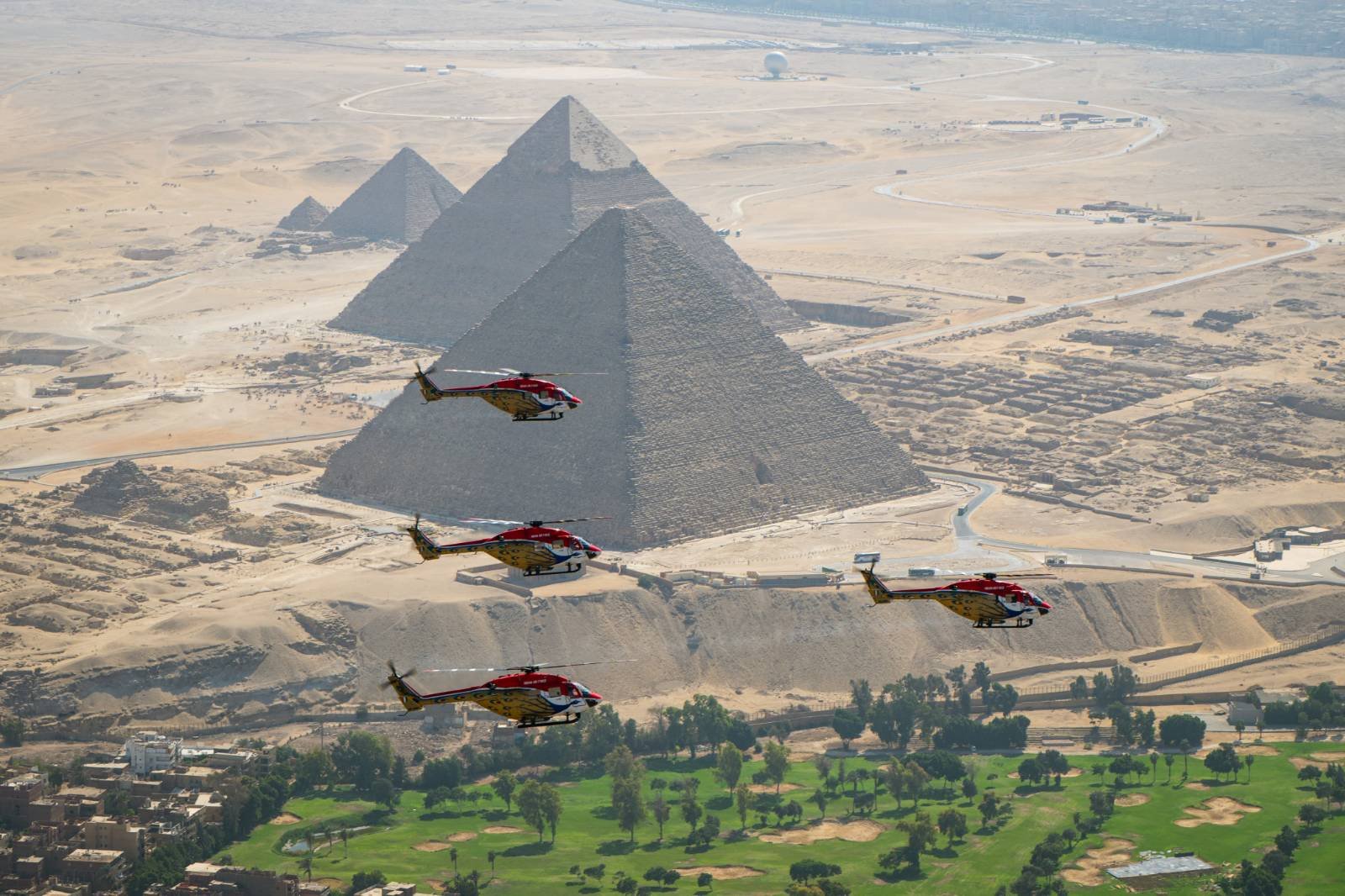 Giza: Sarang team performs aerial display #Gallery Giza: Sarang team performs aerial display #Gallery