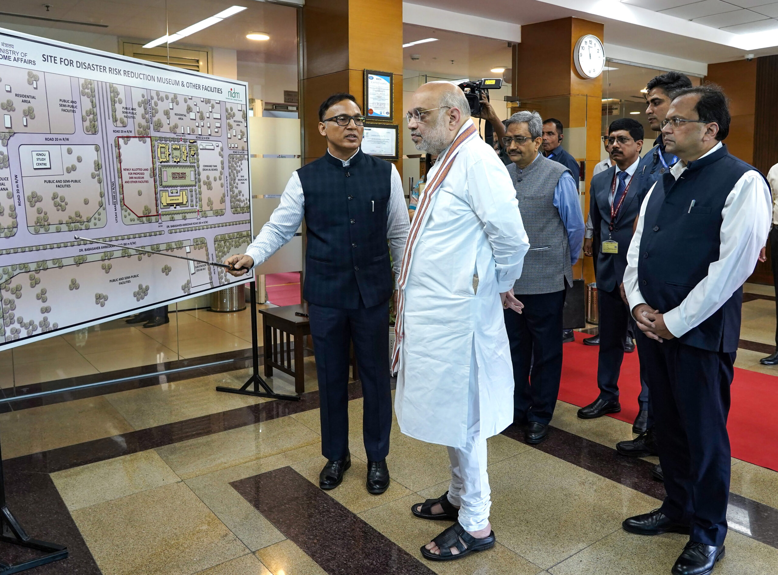 New Delhi: Amit Shah Visits National Institute of Disaster Management #Gallery New Delhi: Amit Shah Visits National Institute of Disaster Management #Gallery