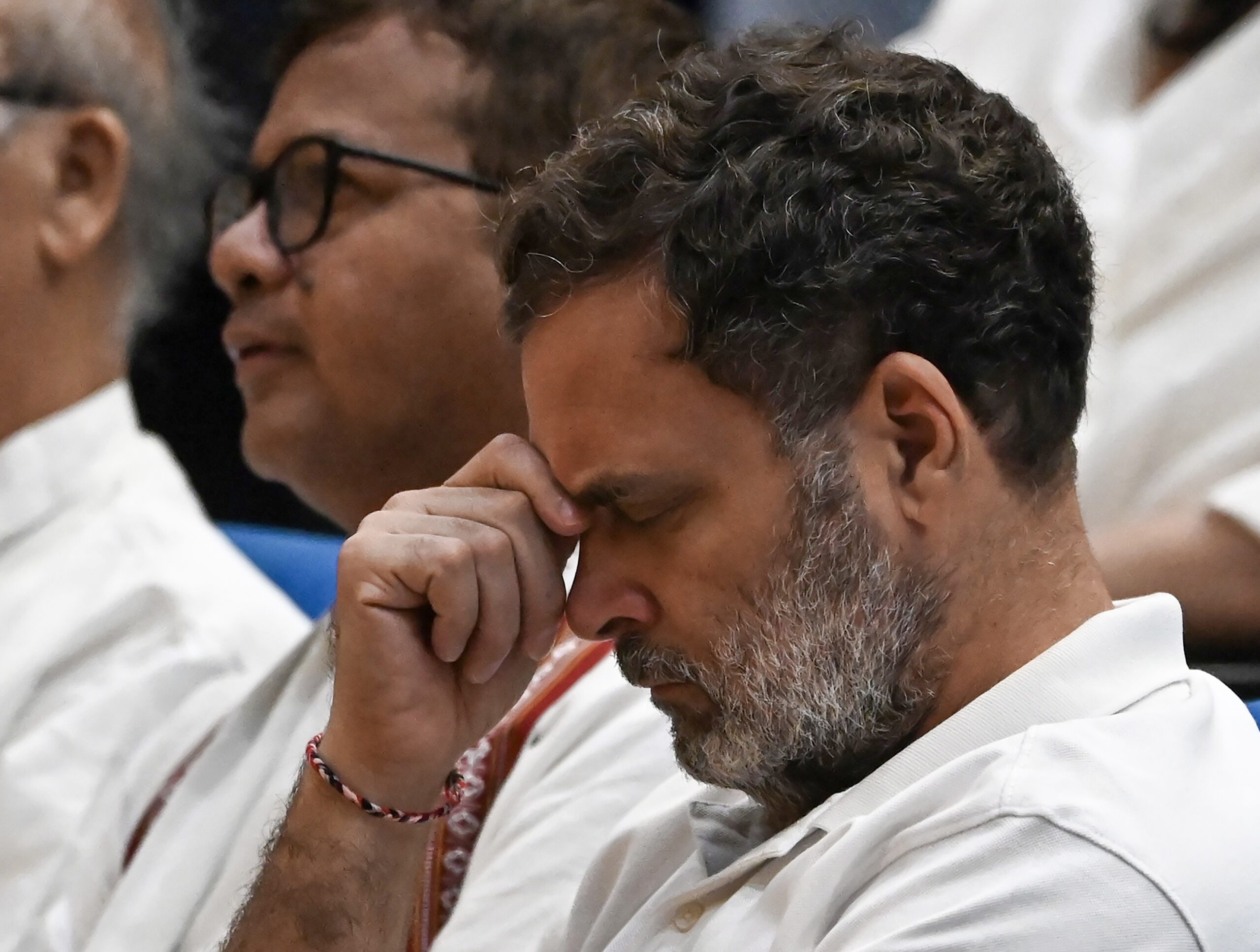 New Delhi: Congress leader and the Leader of the Opposition in the Lok Sabha, Rahul Gandhi, attends a memorial for late Manipuri musician Chongtham Vikram Singh in New Delhi on Thursday, September 10, 2026. Singh, died after he was allegedly assaulted outside his residence in Delhi. (Photo: IANS/Deepak Kumar)