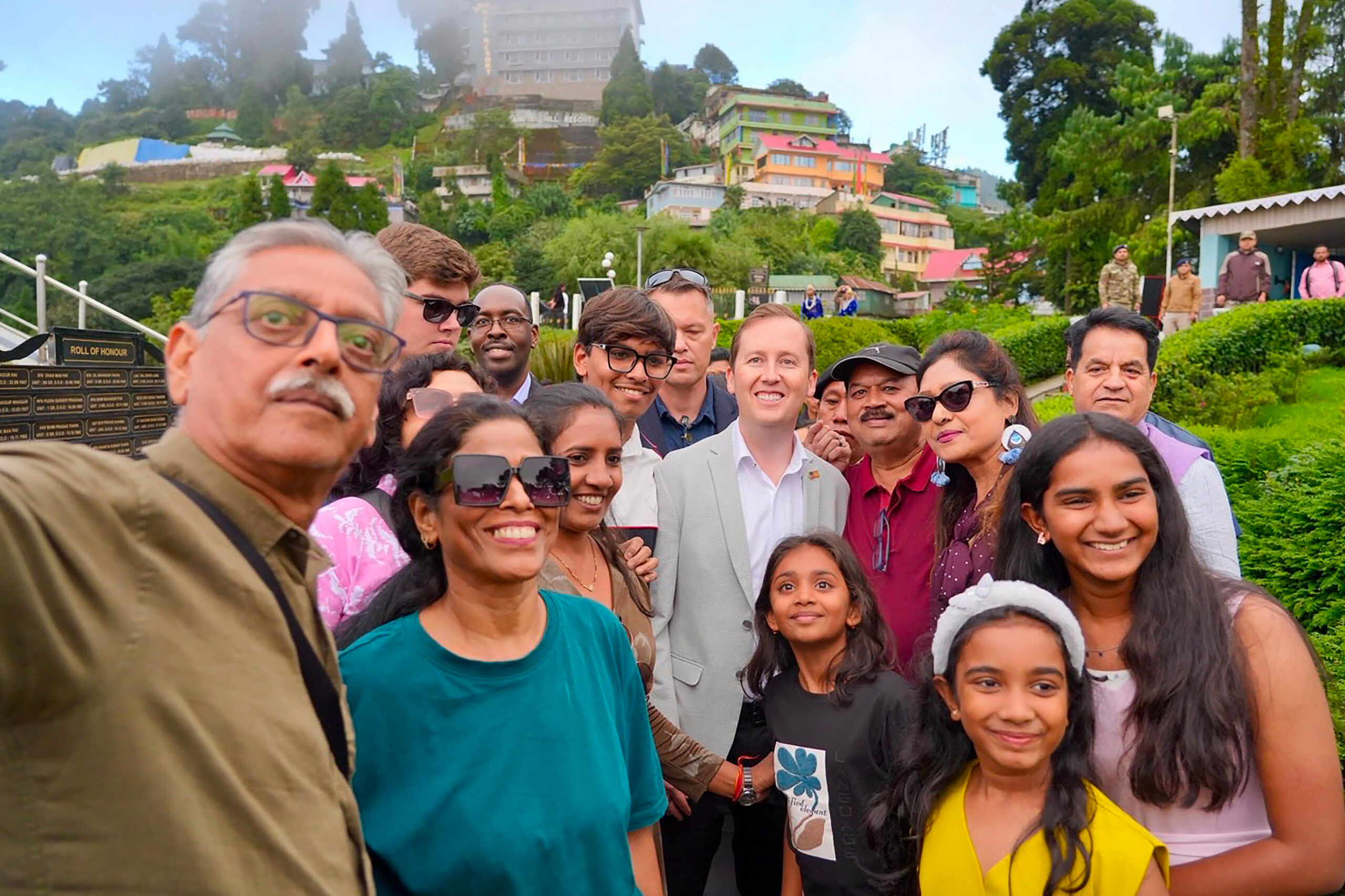 Darjeeling: BJP Rajya Sabha MP Harsh Vardhan Shringla with US Ambassador to India Sergio Gor during the latters visit to Darjeeling on Thursday, September 10, 2026. (Photo: IANS/X/@USAmbIndia)