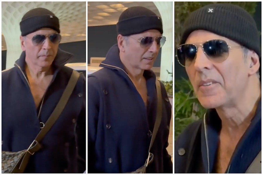 Akshay Kumar Spotted at Mumbai Airport a Day After His Birthday Fans Surprise Him With a Cake Akshay Kumar Spotted at Mumbai Airport a Day After His Birthday Fans Surprise Him With a Cake