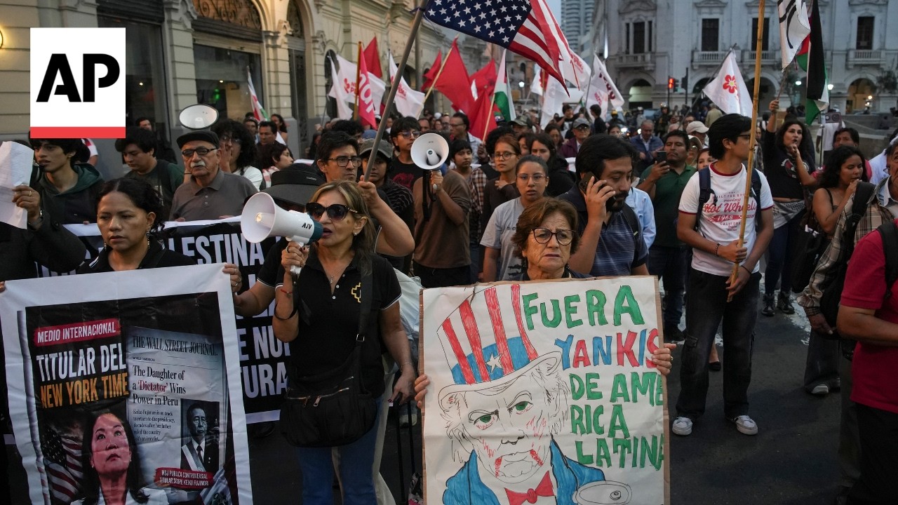 Hundreds in Peru protest against Marco Rubio's visit (Video) Hundreds in Peru protest against Marco Rubio's visit (Video)