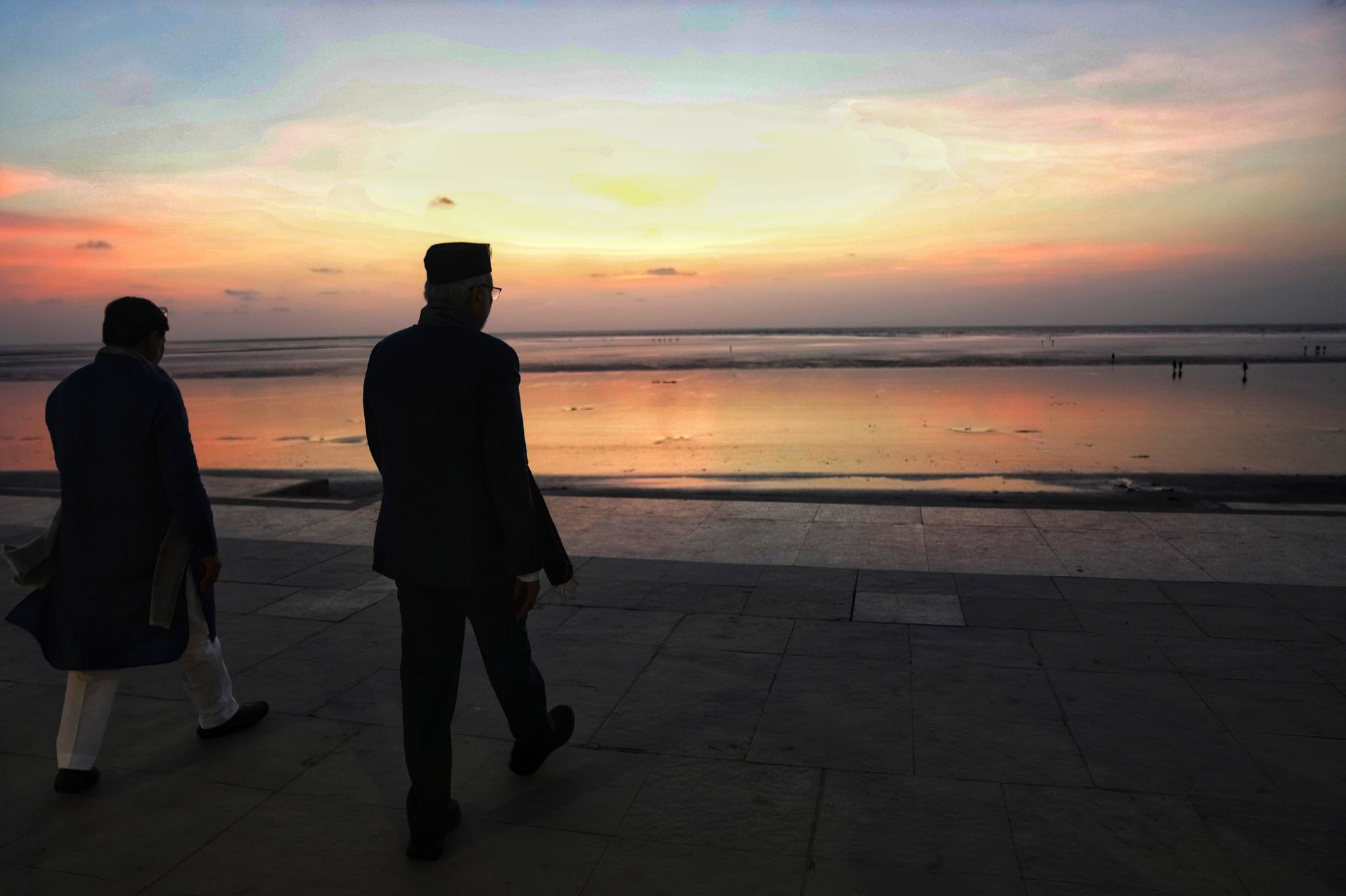 Pictures posted on his X account show Vice President C. P. Radhakrishnan during his visit to Ramsetu Seafront in Moti Daman and Namopath Seafront in Devka, Daman district, on Friday, September 11, 2026. (Photo: IANS/X/@VPIndia)