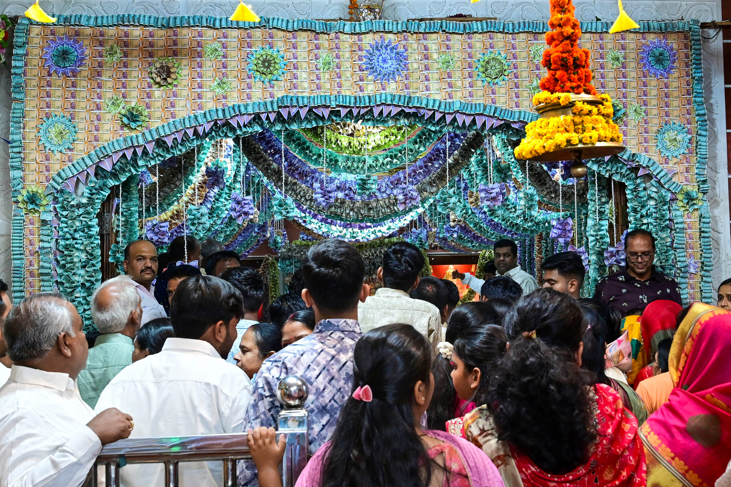 Bikaner: Sati Mata Temple decorated with currency notes #Gallery Bikaner: Sati Mata Temple decorated with currency notes #Gallery