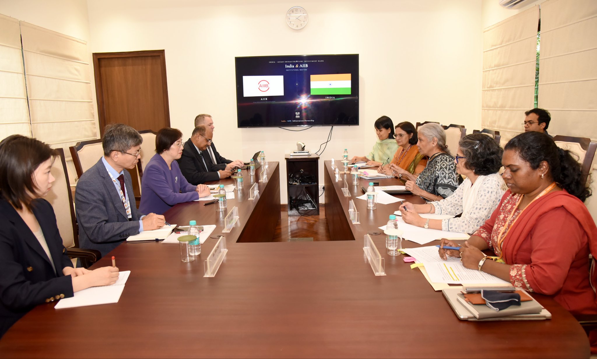FM Sitharaman, Zou Jiayi discuss opportunities to further deepen India-AIIB partnership FM Sitharaman, Zou Jiayi discuss opportunities to further deepen India-AIIB partnership