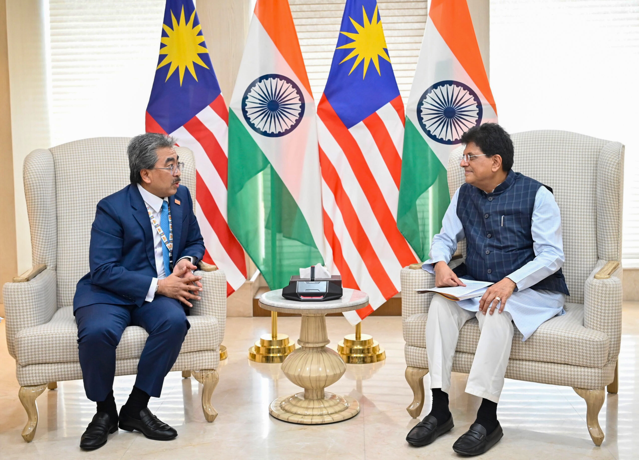 New Delhi: Piyush Goyal Holds Bilateral Meeting with Malaysia's Trade Minister #Gallery New Delhi: Piyush Goyal Holds Bilateral Meeting with Malaysia's Trade Minister #Gallery
