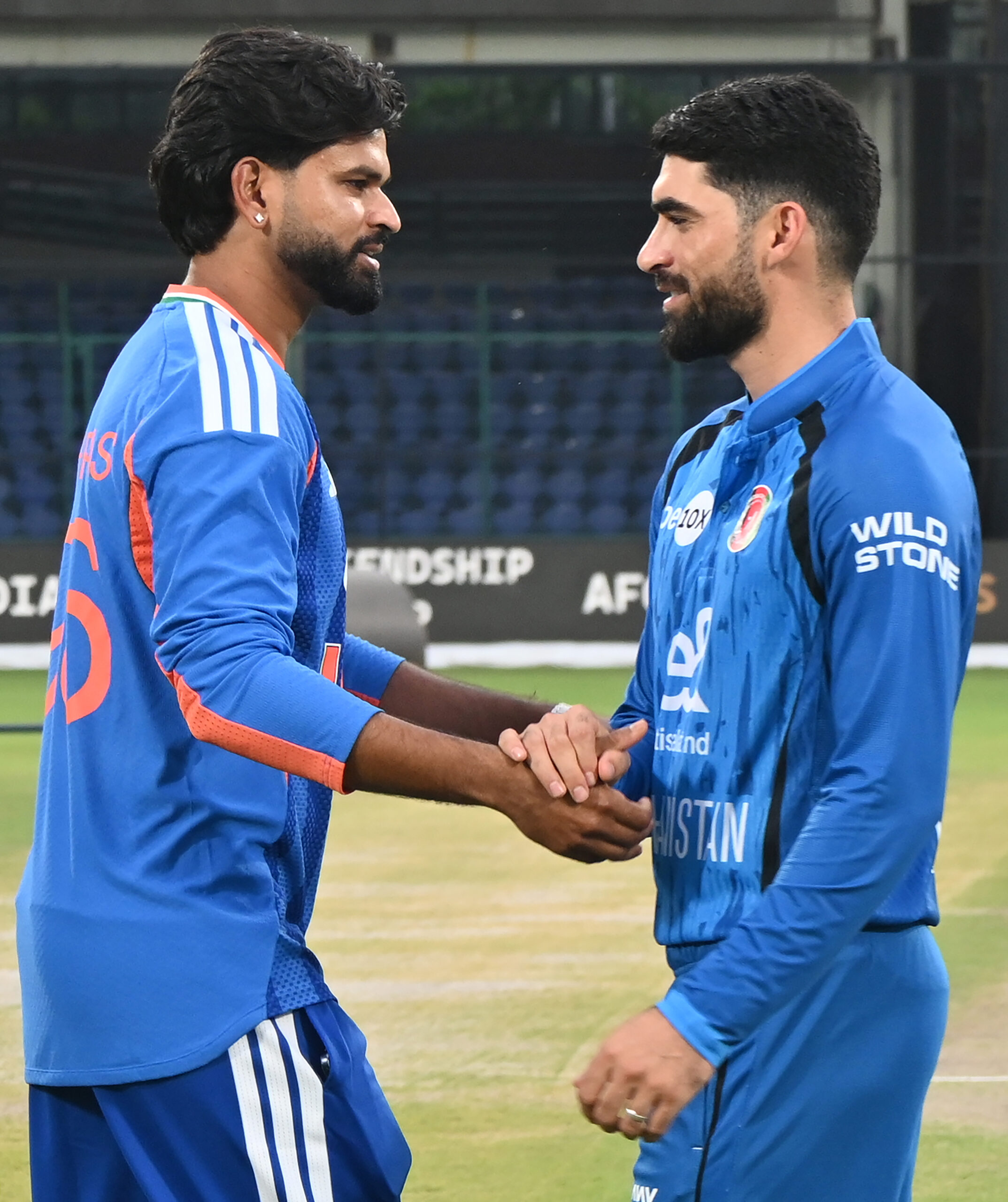 New Delhi: India Afghanistan captains with trophy #Gallery New Delhi: India Afghanistan captains with trophy #Gallery