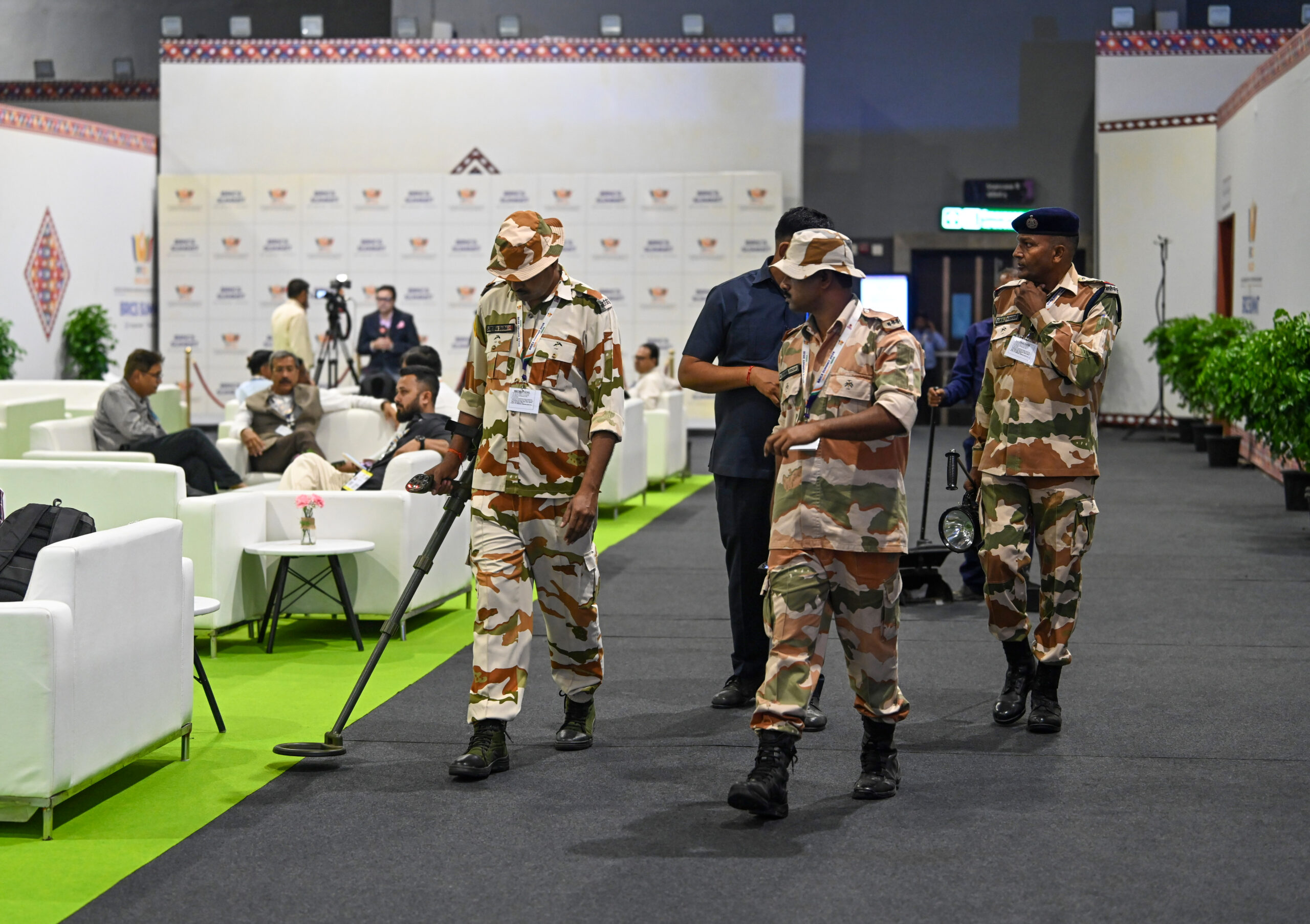 New Delhi: Security Check at Bharat Mandapam #Gallery New Delhi: Security Check at Bharat Mandapam #Gallery