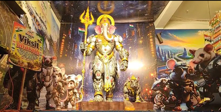 Ganesh Chaturthi: ‘Viksit Bharat’ themed Lord Ganesha idol in Hyderabad draws devotees Ganesh Chaturthi: ‘Viksit Bharat’ themed Lord Ganesha idol in Hyderabad draws devotees