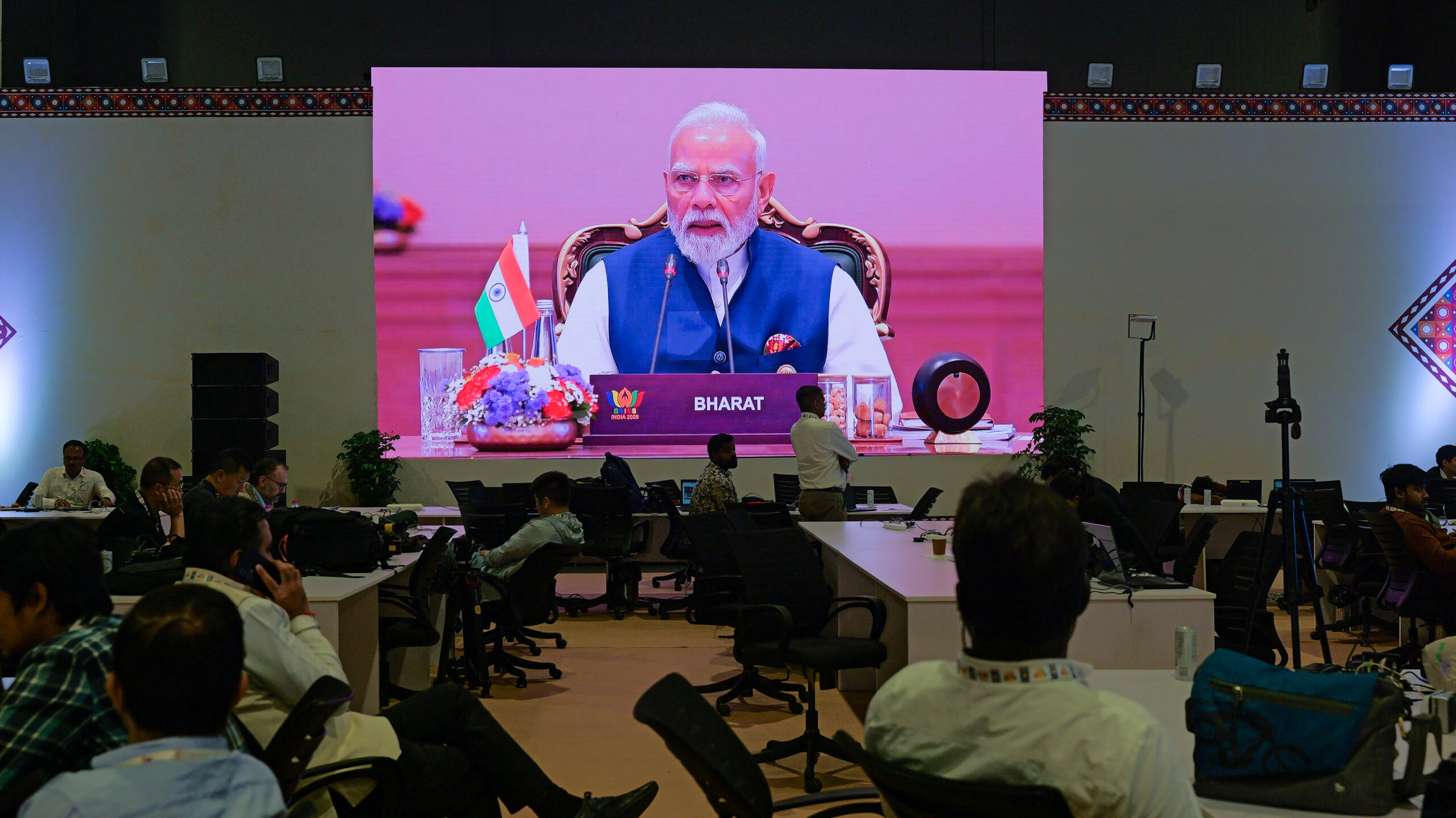 New Delhi: Media Centre at BRICS Summit 2026 #Gallery New Delhi: Media Centre at BRICS Summit 2026 #Gallery