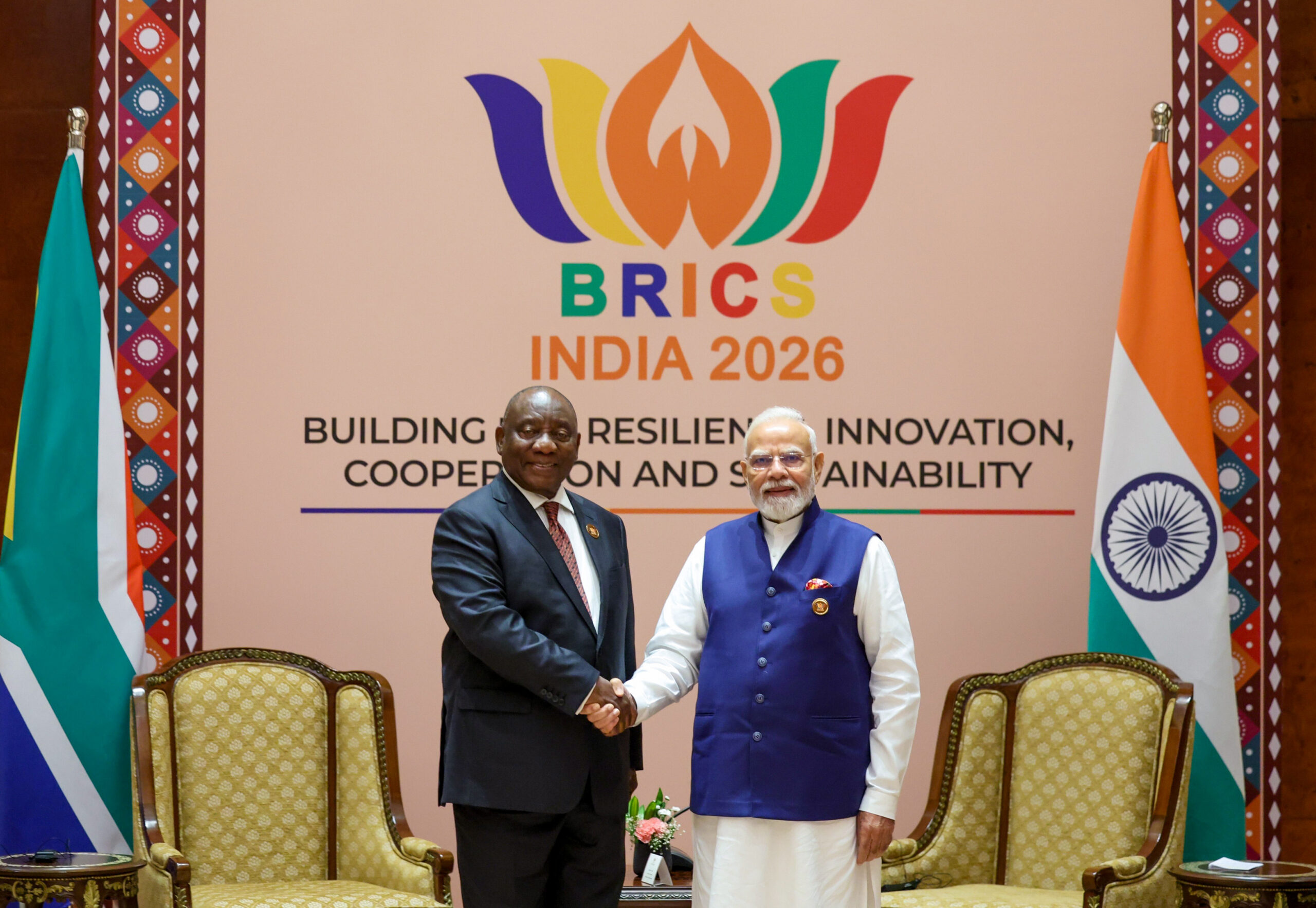 New Delhi: PM Modi Meets South African President Cyril Ramaphosa #Gallery New Delhi: PM Modi Meets South African President Cyril Ramaphosa #Gallery