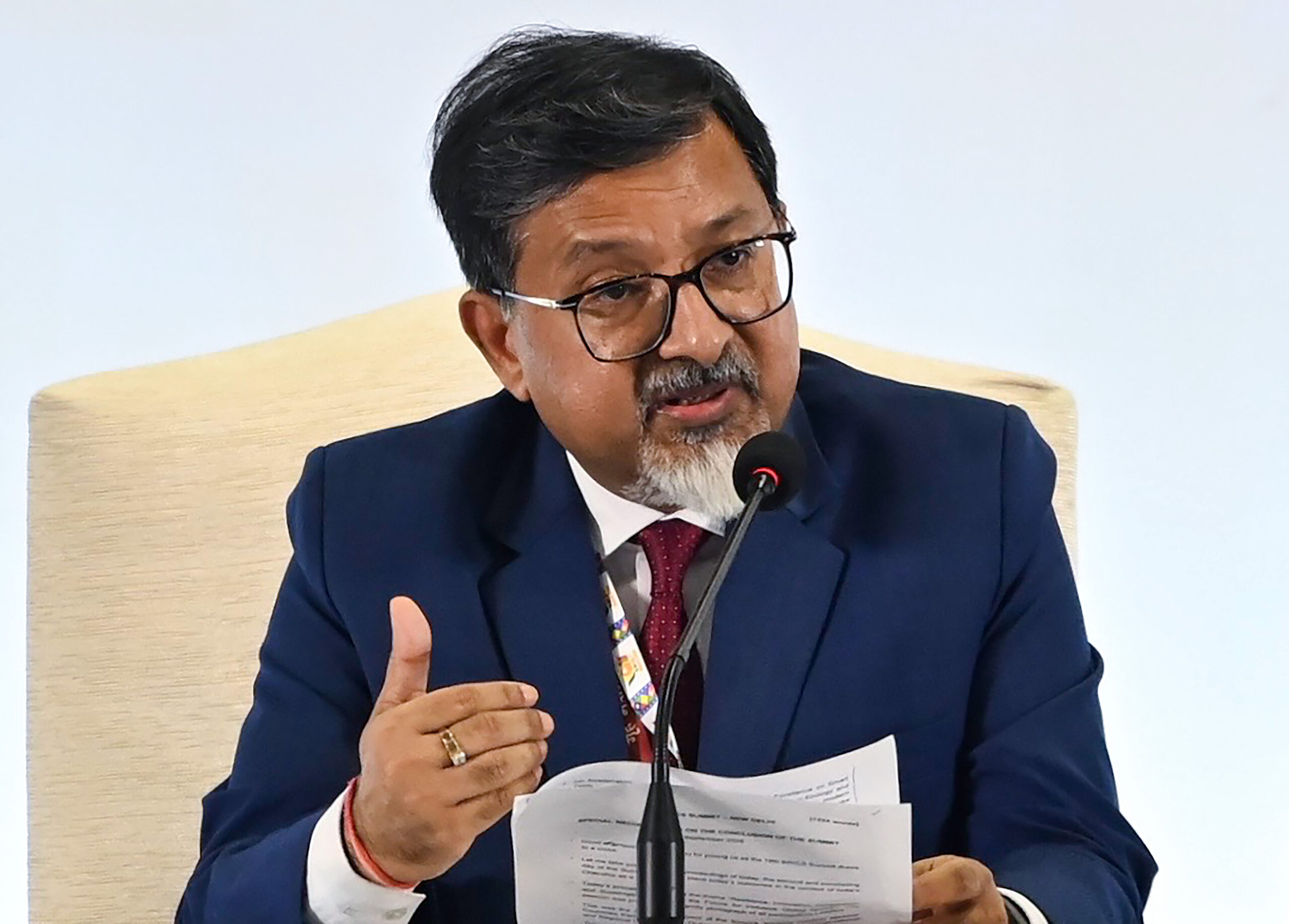 New Delhi: BRICS Summit Media Briefing #Gallery New Delhi: BRICS Summit Media Briefing #Gallery