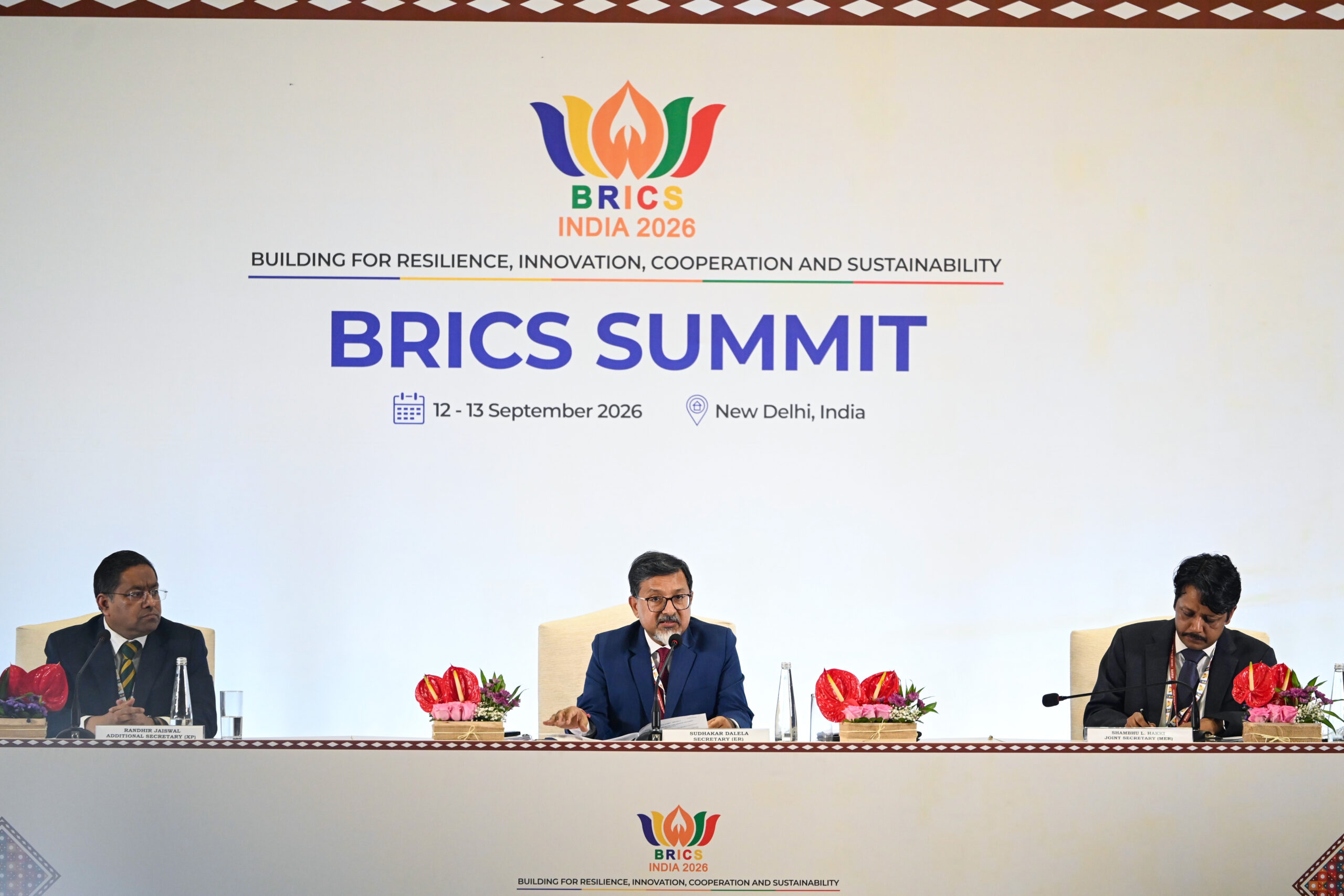 New Delhi: BRICS Summit Media Briefing #Gallery New Delhi: BRICS Summit Media Briefing #Gallery