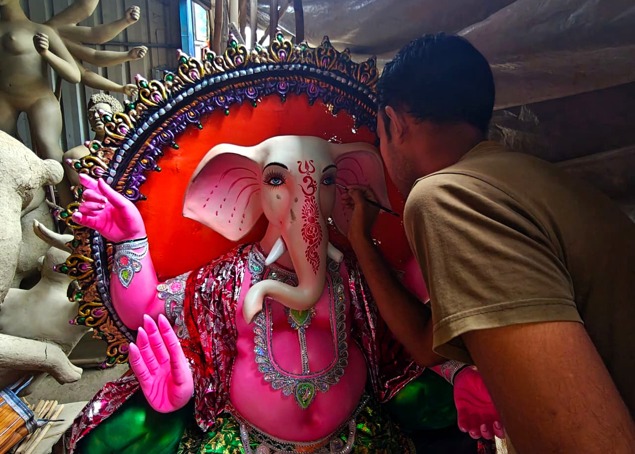 Purba Medinipur: Crafting Ganesha for Ganesh Chaturthi #Gallery Purba Medinipur: Crafting Ganesha for Ganesh Chaturthi #Gallery