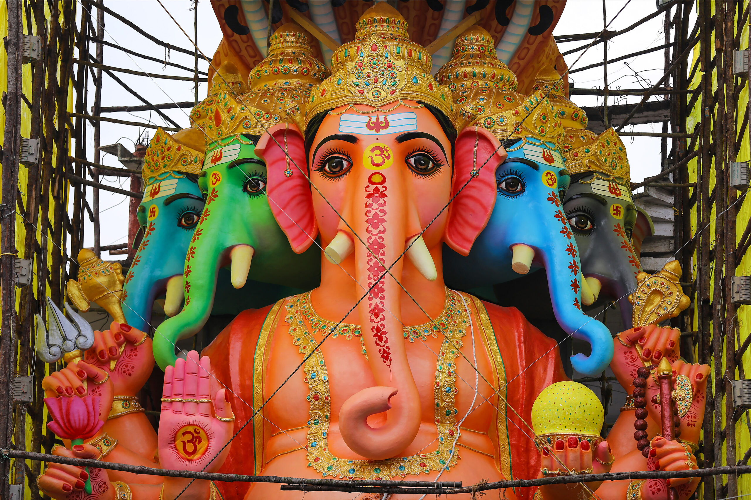 Hyderabad: 69 Foot Ganesh Idol Installed at Khairtabad #Gallery Hyderabad: 69 Foot Ganesh Idol Installed at Khairtabad #Gallery