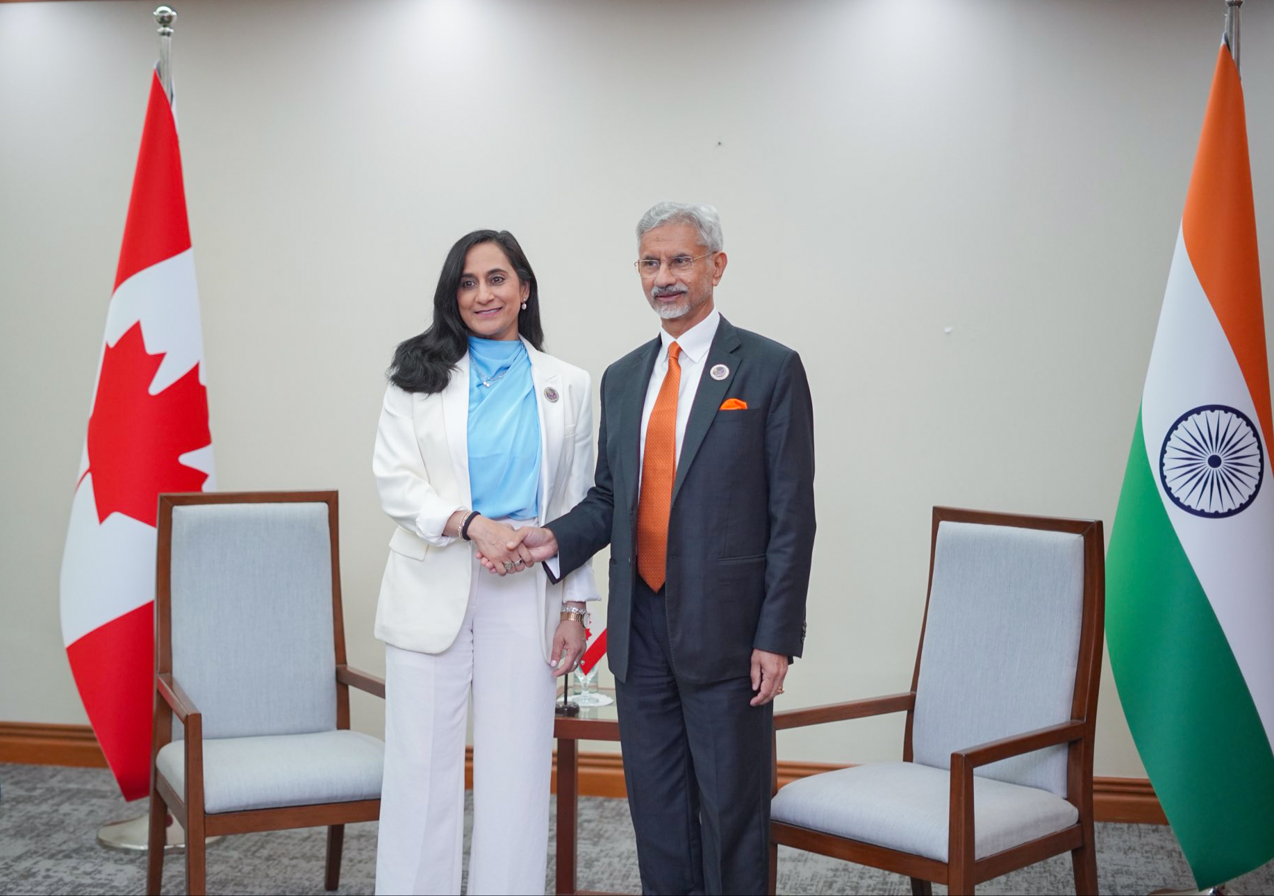 Manila: External Affairs Minister S. Jaishankar meets Canadian Foreign Minister Anita Anand in Manila, Philippines, on Wednesday, July 22, 2026. (Photo: IANS/X/@DrSJaishankar)