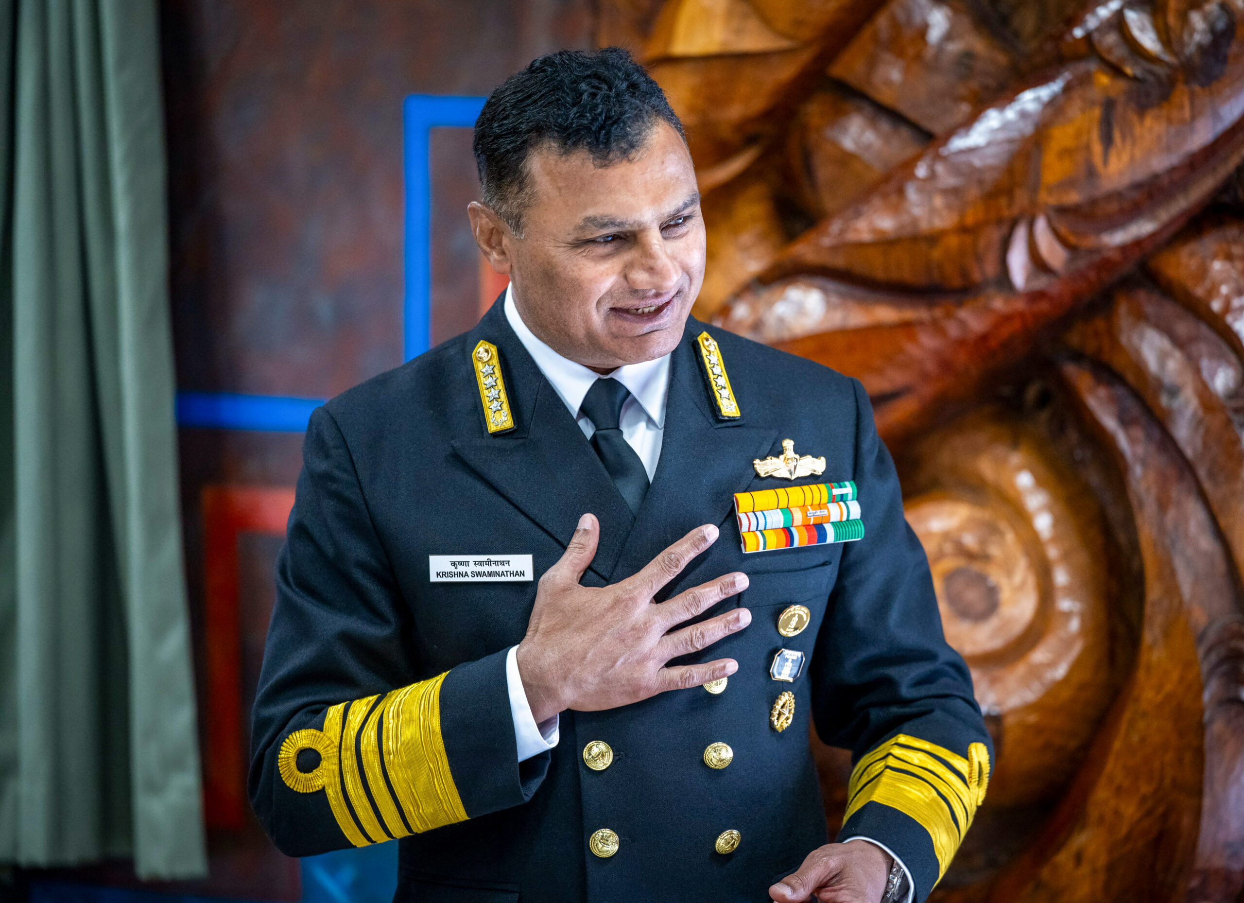 Auckland: Krishna Swaminathan receives Māori welcome #Gallery Auckland: Krishna Swaminathan receives Māori welcome #Gallery