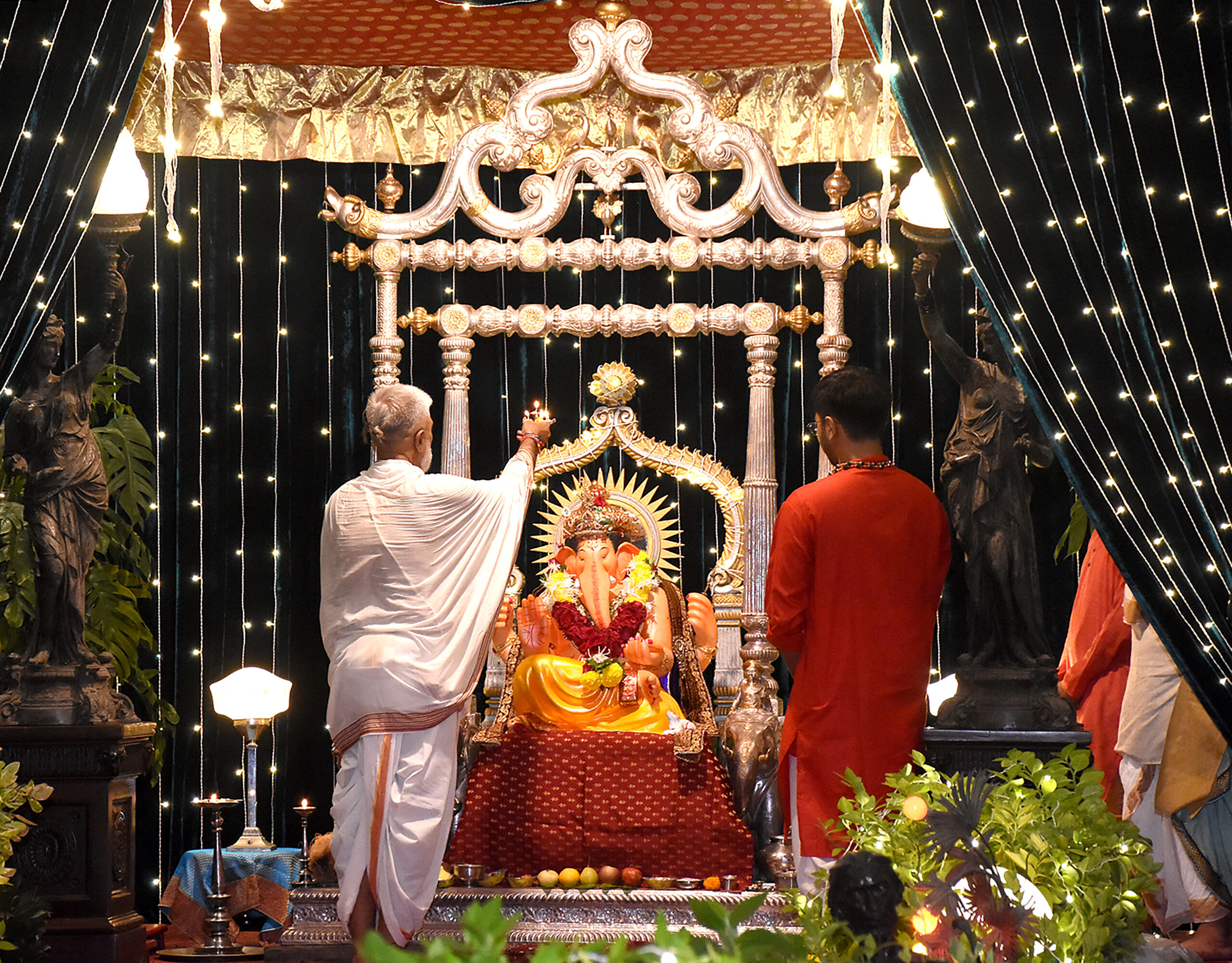 Vadodara: Ganesh Puja at Lakshmi Vilas Palace #Gallery Vadodara: Ganesh Puja at Lakshmi Vilas Palace #Gallery