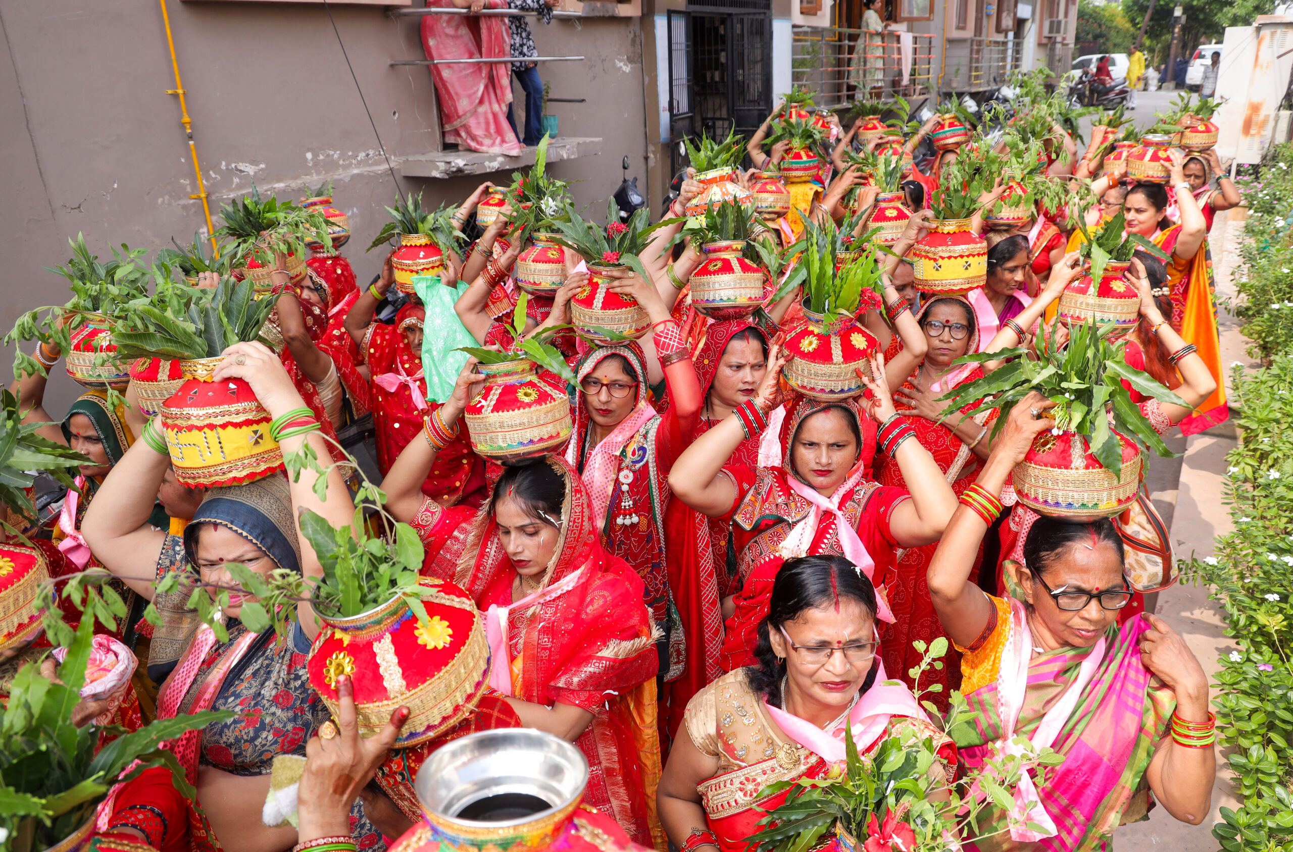 Mathura: Devotees take out religious procession on Ganesh Chaturthi #Gallery Mathura: Devotees take out religious procession on Ganesh Chaturthi #Gallery