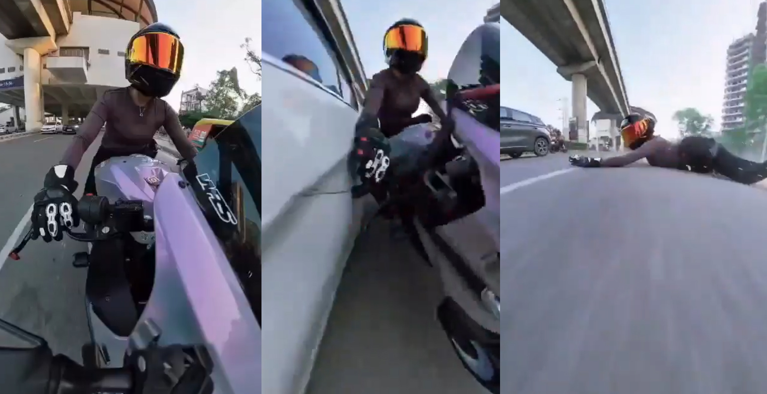 Gurugram: Woman Biker Hit by Car #Gallery Gurugram: Woman Biker Hit by Car #Gallery