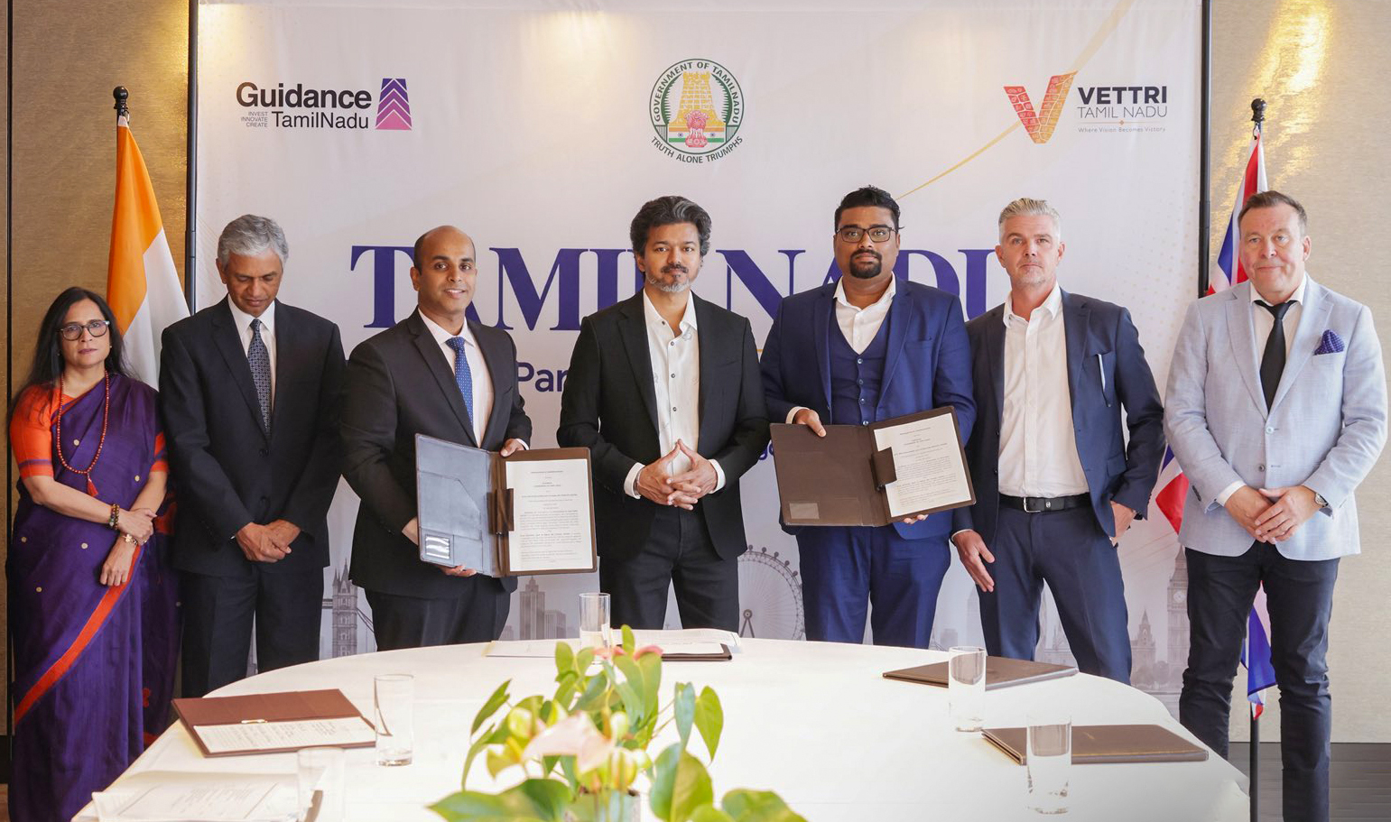 London: CM Vijay At MoU Signing to Expand Global Capability Centres in TN #Gallery London: CM Vijay At MoU Signing to Expand Global Capability Centres in TN #Gallery