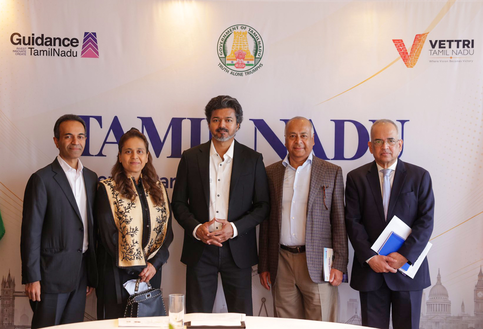 London: CM Vijay Meets Hinduja Group Officials #Gallery London: CM Vijay Meets Hinduja Group Officials #Gallery
