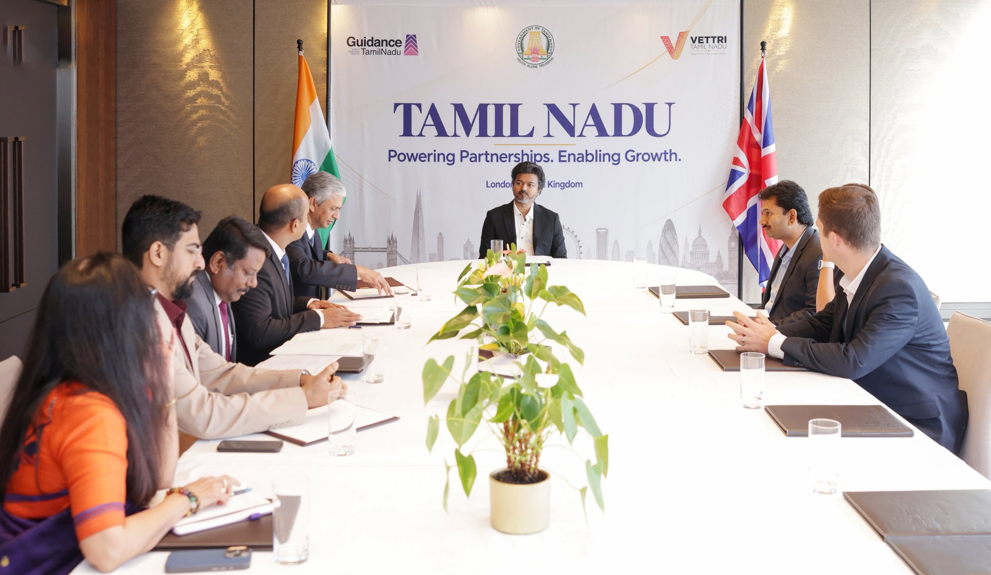 London: CM Vijay Meets Wilson Power Solutions Officials #Gallery London: CM Vijay Meets Wilson Power Solutions Officials #Gallery