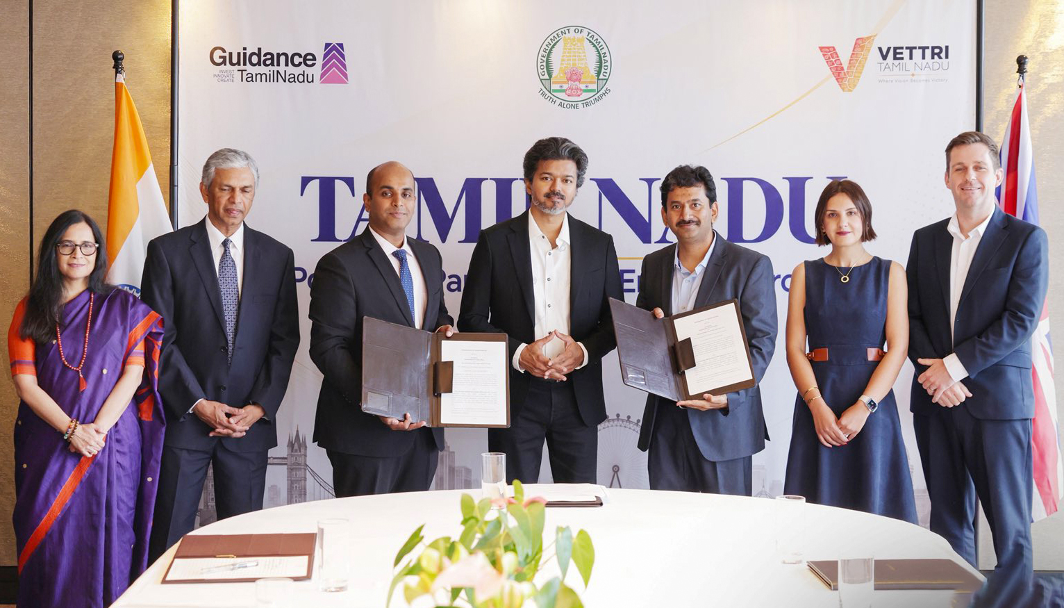 London: CM Vijay Meets Wilson Power Solutions Officials #Gallery London: CM Vijay Meets Wilson Power Solutions Officials #Gallery