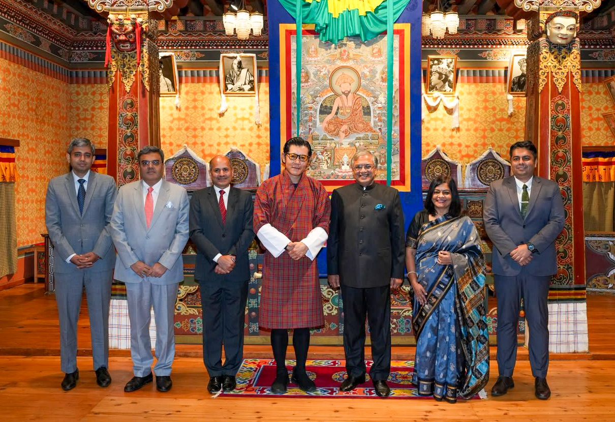 Thimphu: Gyanesh Kumar Meets Bhutan King #Gallery Thimphu: Gyanesh Kumar Meets Bhutan King #Gallery