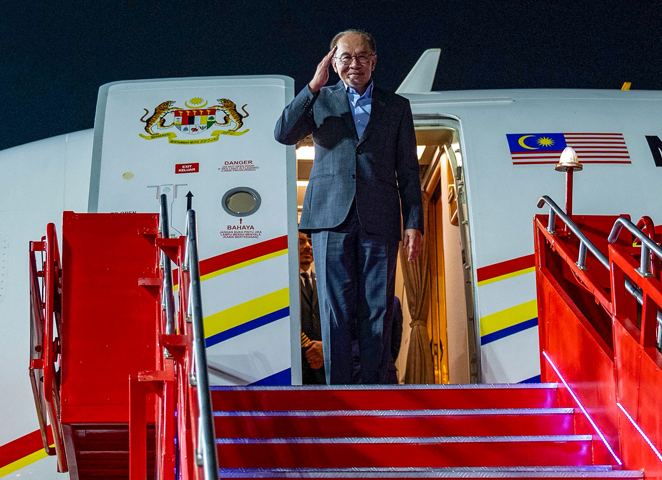 New Delhi: Malaysian Prime Minister Anwar Ibrahim departs after concluding his visit to India on Monday, September 14, 2026. (Photo: IANS/X/@anwaribrahim)