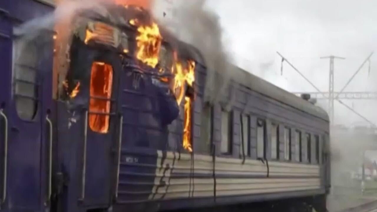 Russian drone hits train near Ukraine-Poland border shortly after European officials passed through (Video) Russian drone hits train near Ukraine-Poland border shortly after European officials passed through (Video)