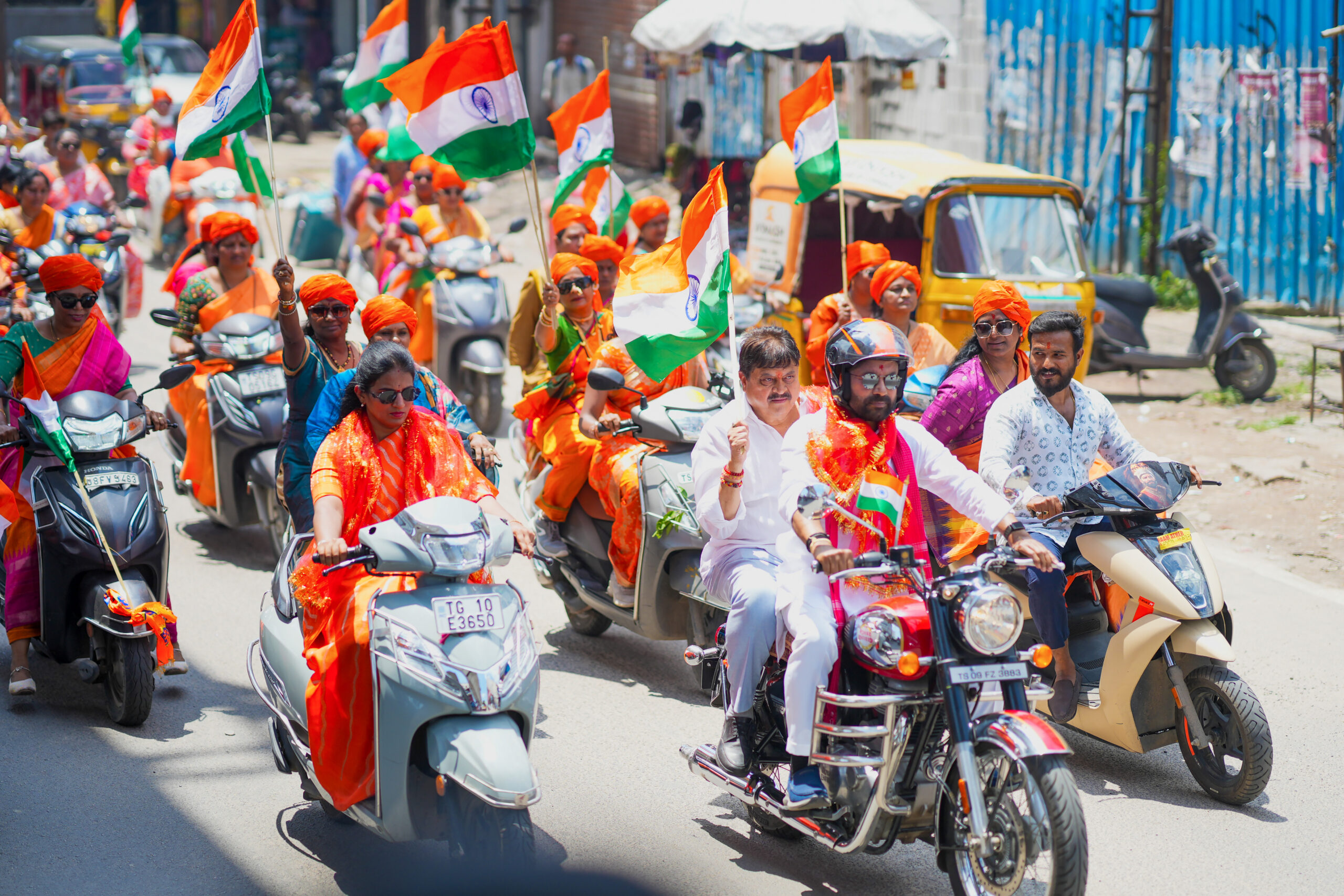 Hyderabad: BJP Mahila Shakti Scooty Rally #Gallery Hyderabad: BJP Mahila Shakti Scooty Rally #Gallery