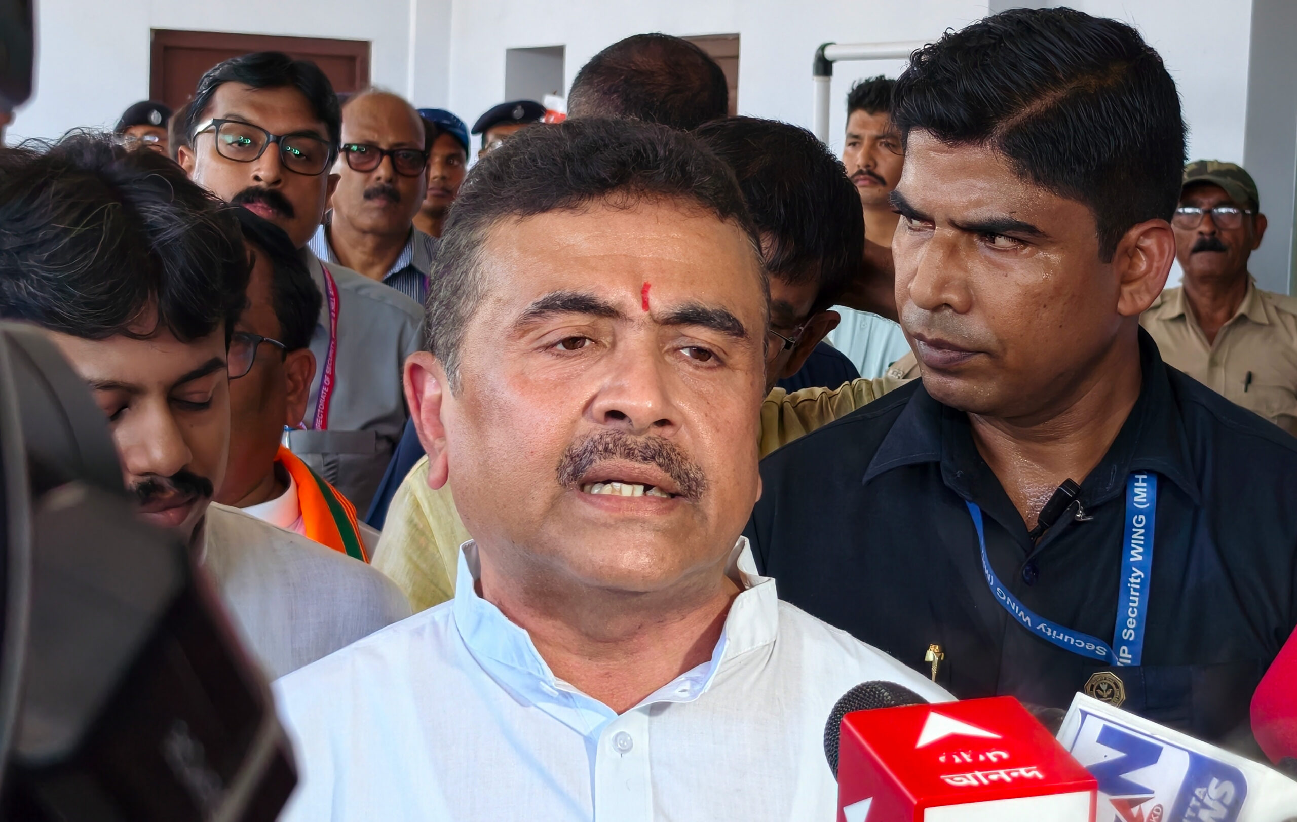 Purba Medinipur: West Bengal Chief Minister Suvendu Adhikari speaks to journalists about the Nandigram Assembly by-election in Purba Medinipur district of West Bengal on Tuesday, September 15, 2026. (Photo: IANS)