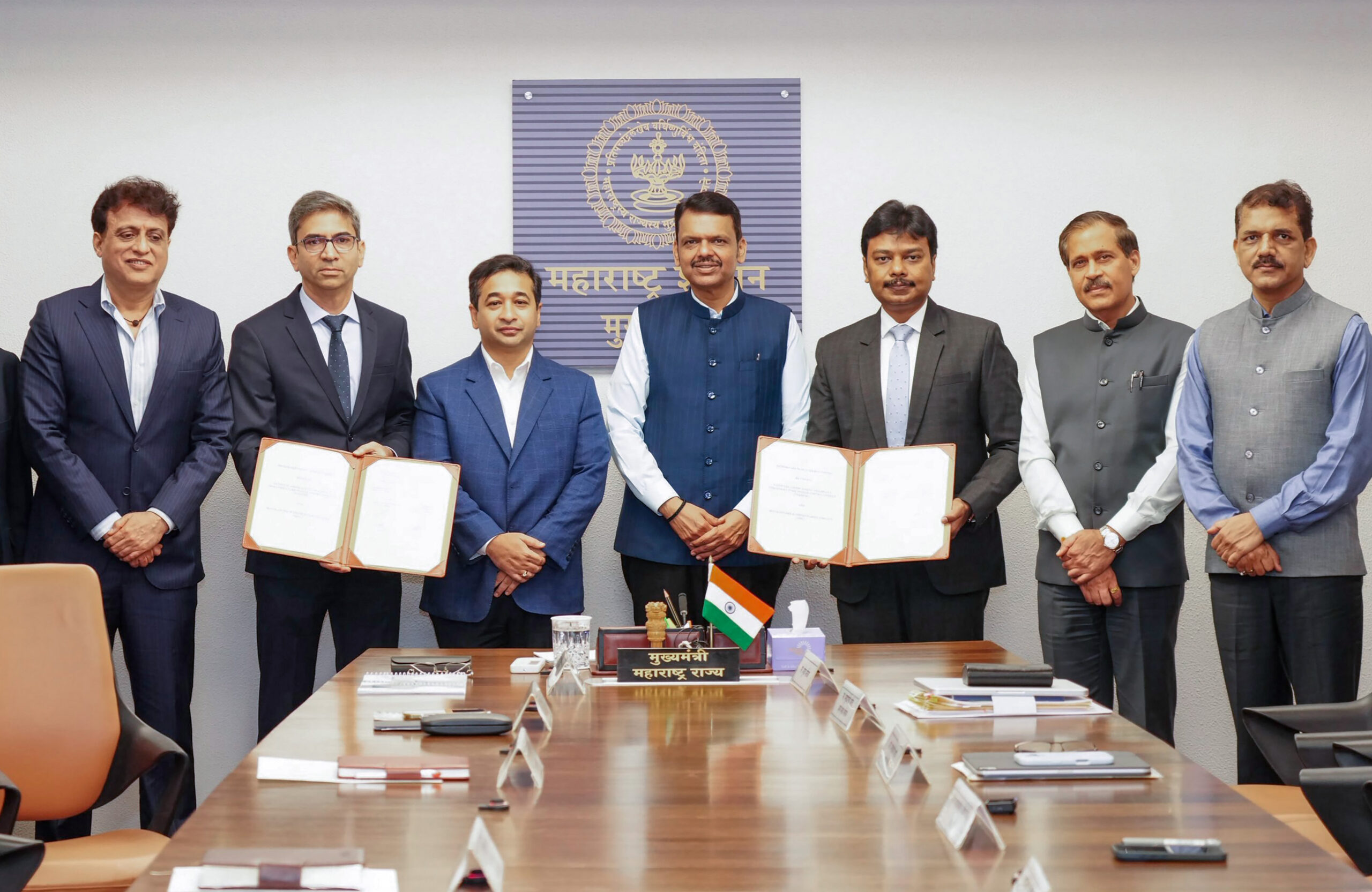 CM Fadnavis at Shipbuilding MoU Signing in Mumbai #Gallery CM Fadnavis at Shipbuilding MoU Signing in Mumbai #Gallery