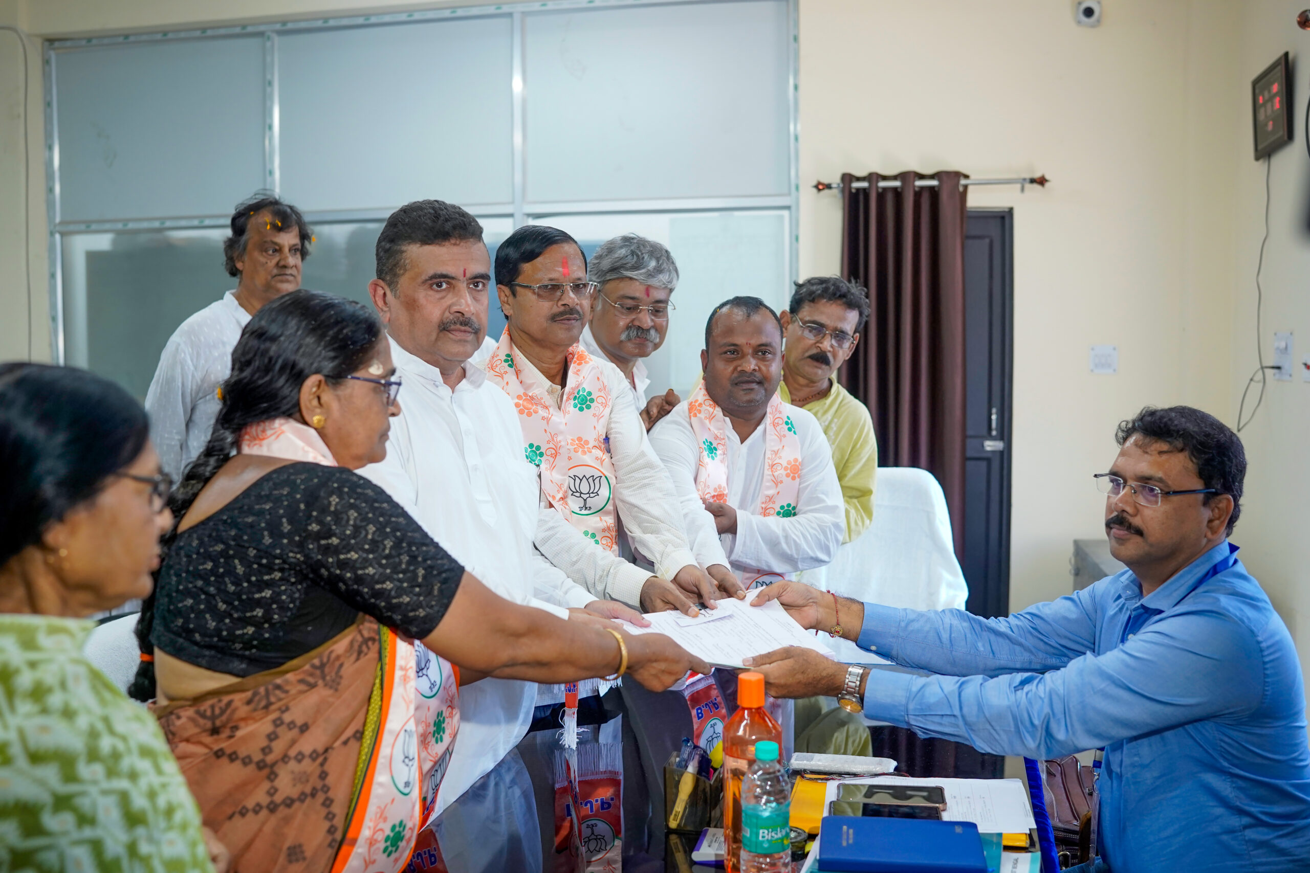 Haldia: Hasirani Rath files nomination for Nandigram bypoll #Gallery Haldia: Hasirani Rath files nomination for Nandigram bypoll #Gallery