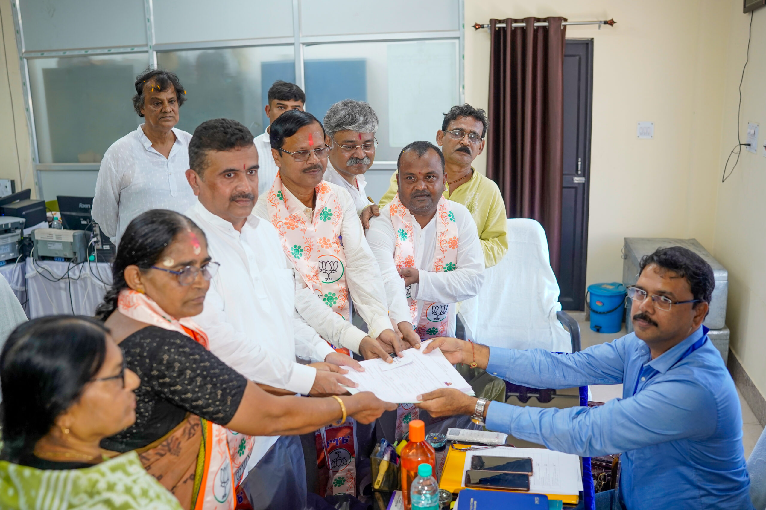 Haldia: Hasirani Rath files nomination for Nandigram bypoll #Gallery Haldia: Hasirani Rath files nomination for Nandigram bypoll #Gallery