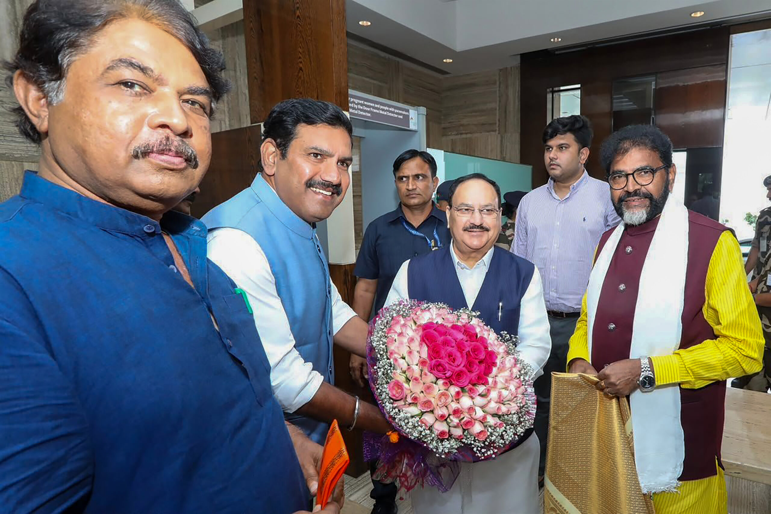 JP Nadda Receives Welcome in Bengaluru #Gallery JP Nadda Receives Welcome in Bengaluru #Gallery