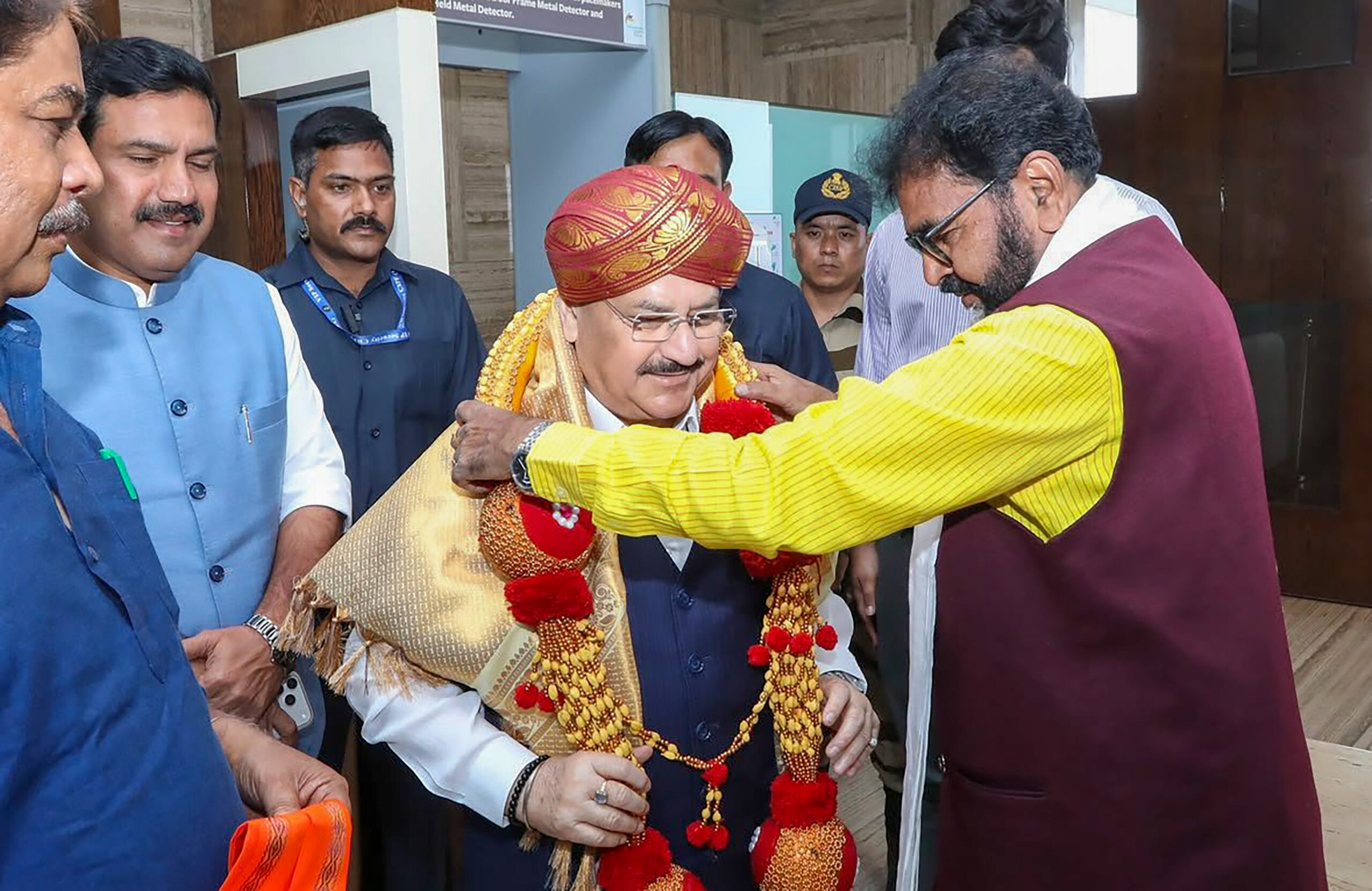 JP Nadda Receives Welcome in Bengaluru #Gallery JP Nadda Receives Welcome in Bengaluru #Gallery