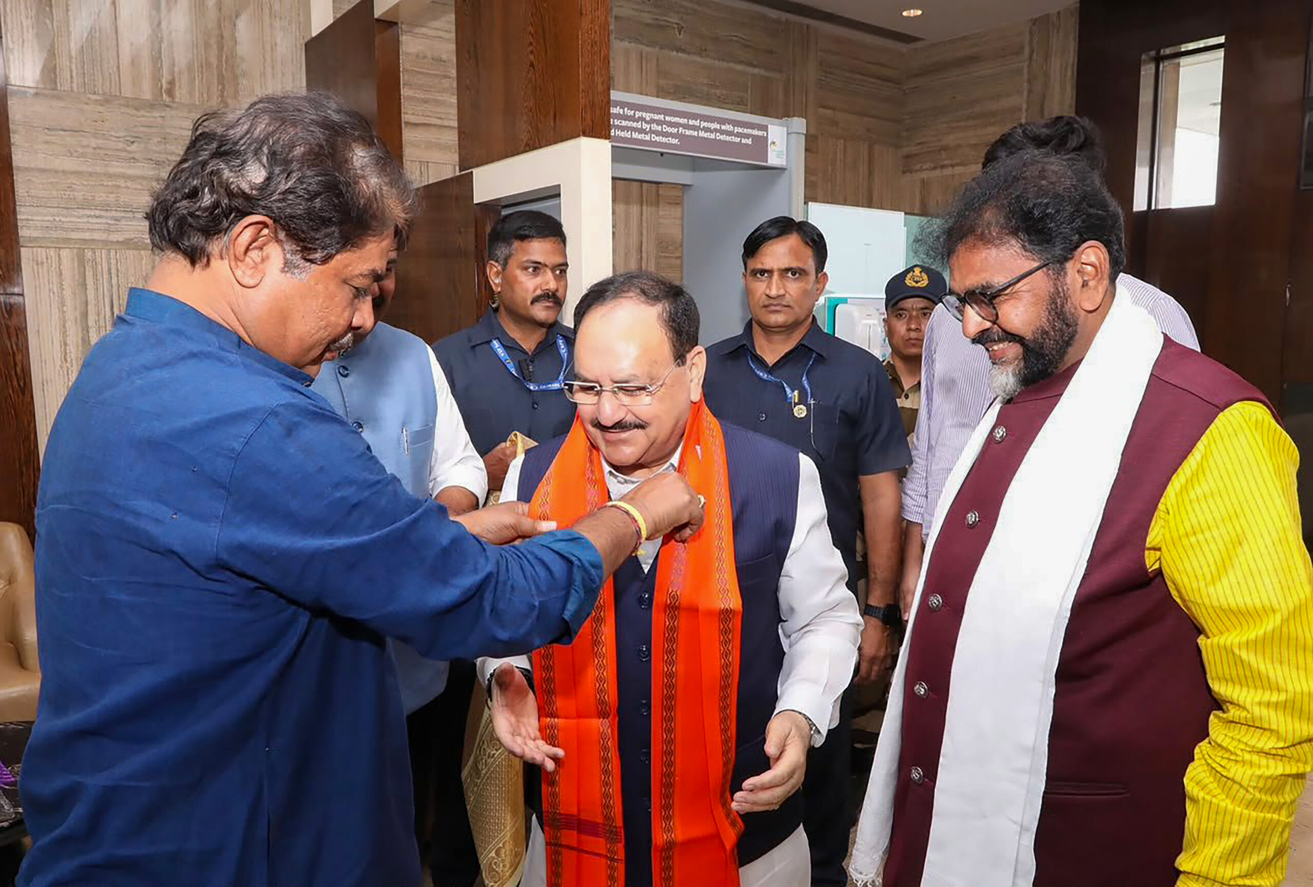 JP Nadda Receives Welcome in Bengaluru #Gallery JP Nadda Receives Welcome in Bengaluru #Gallery