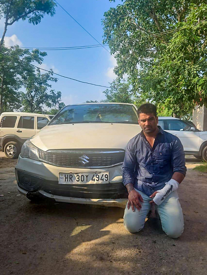 Gurugram: Golf Course Road accident accused arrested #Gallery Gurugram: Golf Course Road accident accused arrested #Gallery