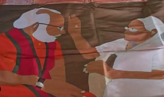 Varanasi weaver's heartfelt birthday gift for PM Modi: A silk-thread portrait with mother Varanasi weaver's heartfelt birthday gift for PM Modi: A silk-thread portrait with mother